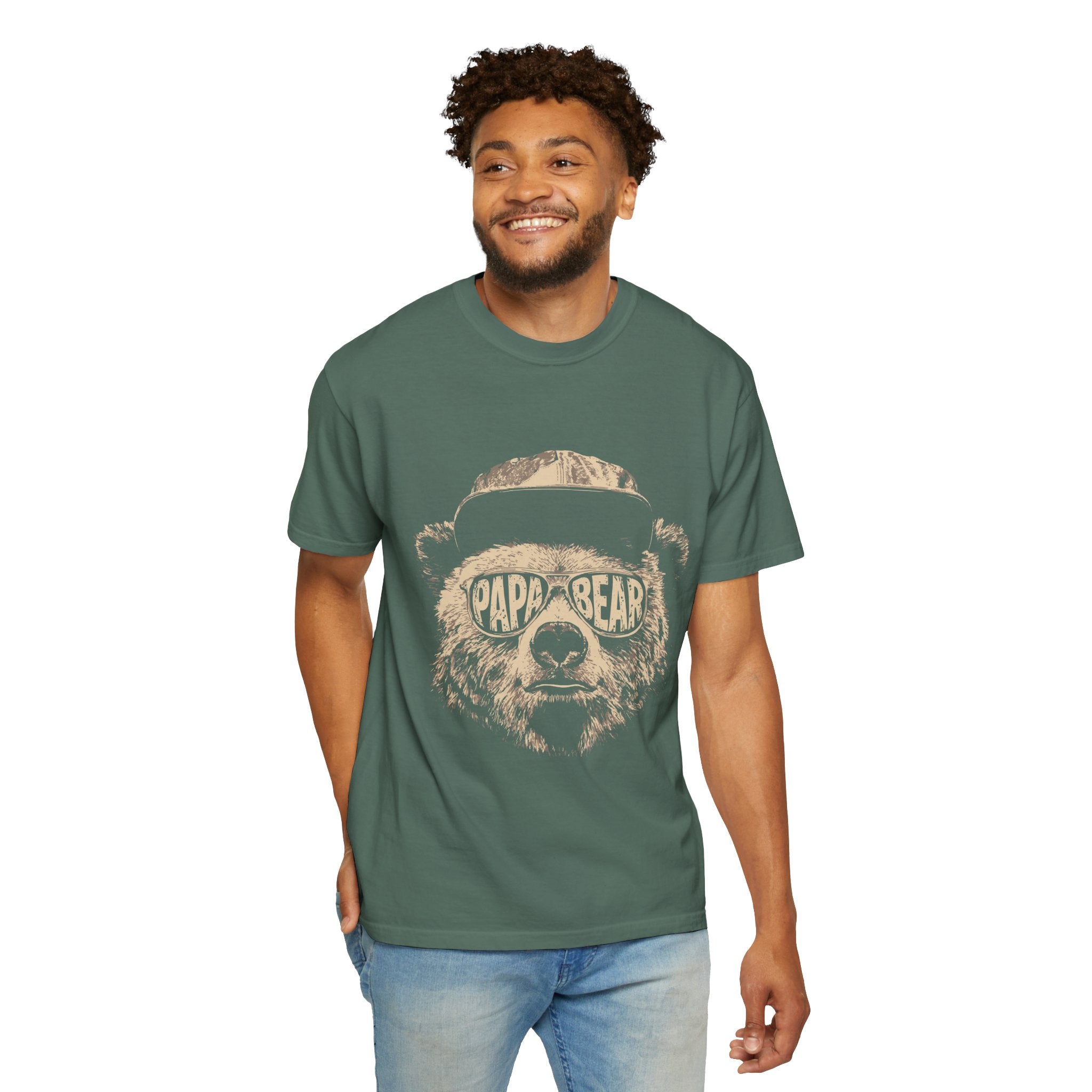 Papa Bear Graphic T-Shirt — Premium 100% Cotton