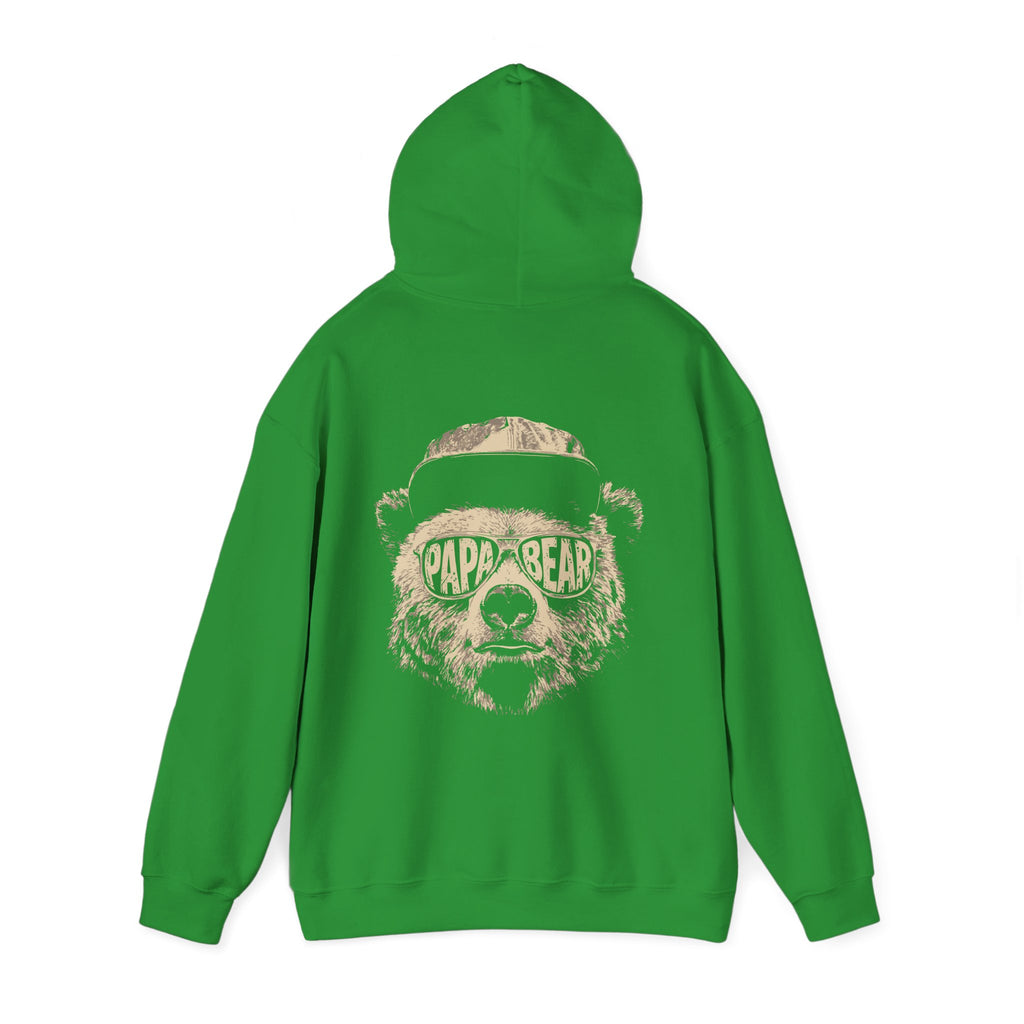Papa Bear Hoodie — Customizable Back Graphic Father’s Day Sweatshirt