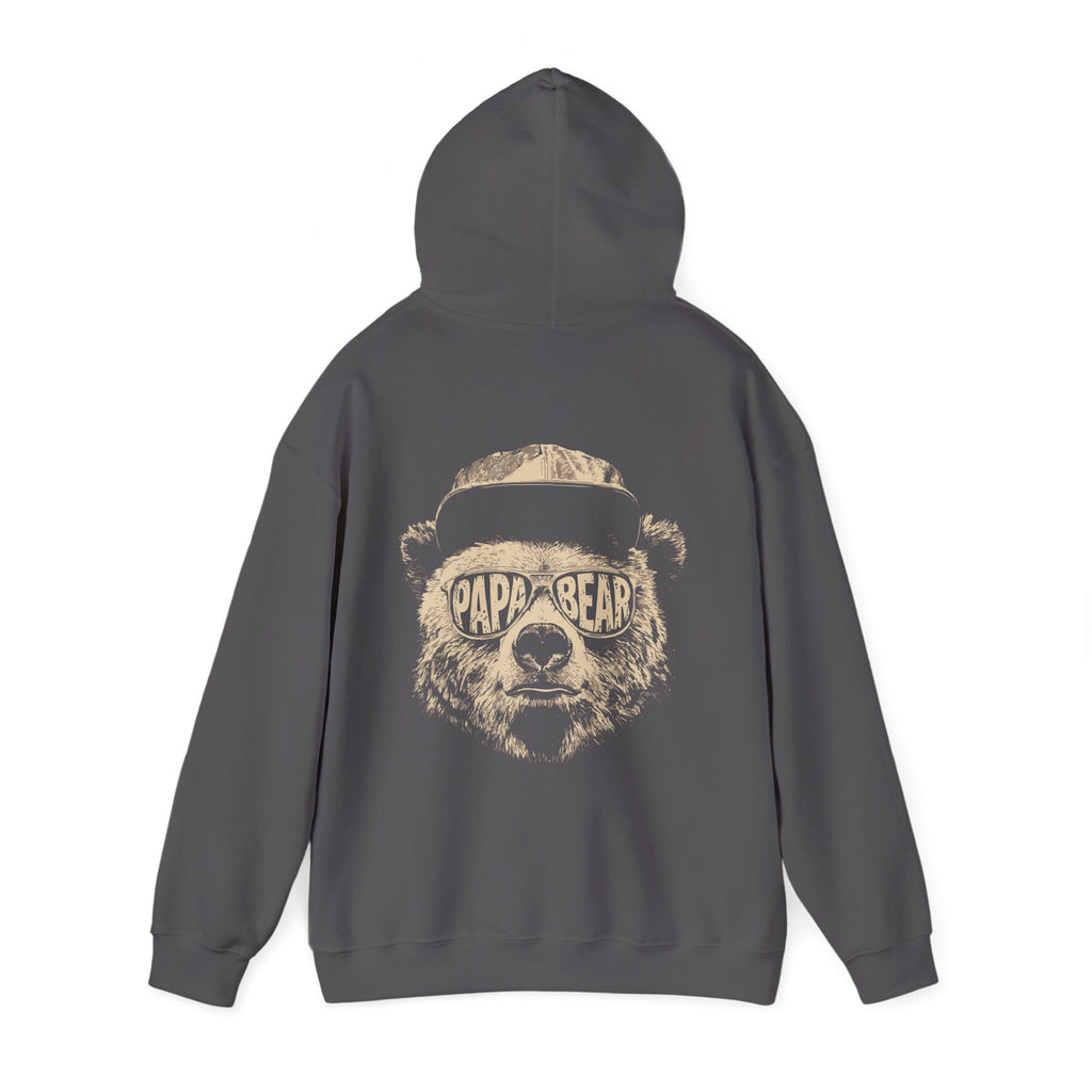 Papa Bear Hoodie — Customizable Back Graphic Father’s Day Sweatshirt