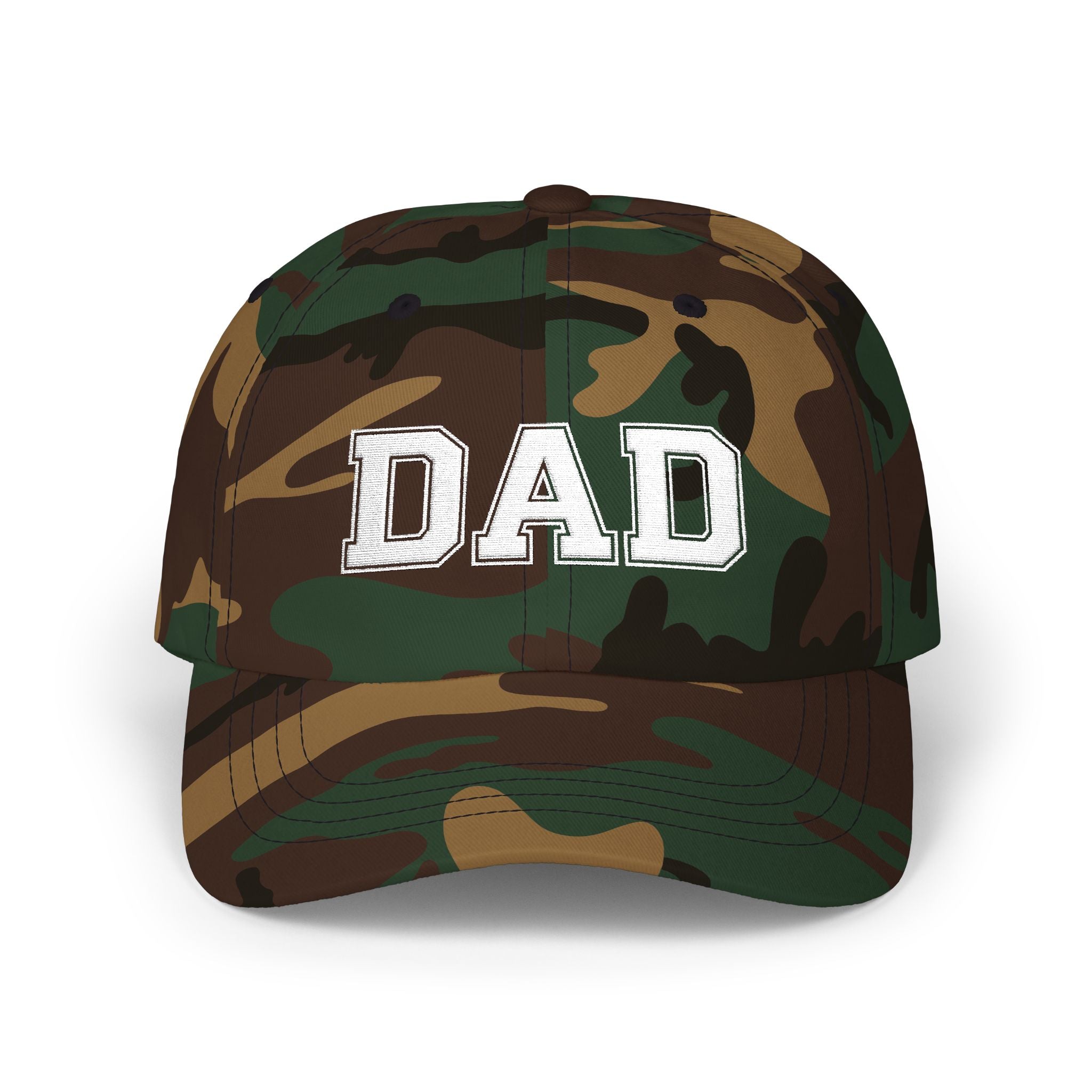 Customizable Varsity Font Cap — Embroidered Baseball Hat
