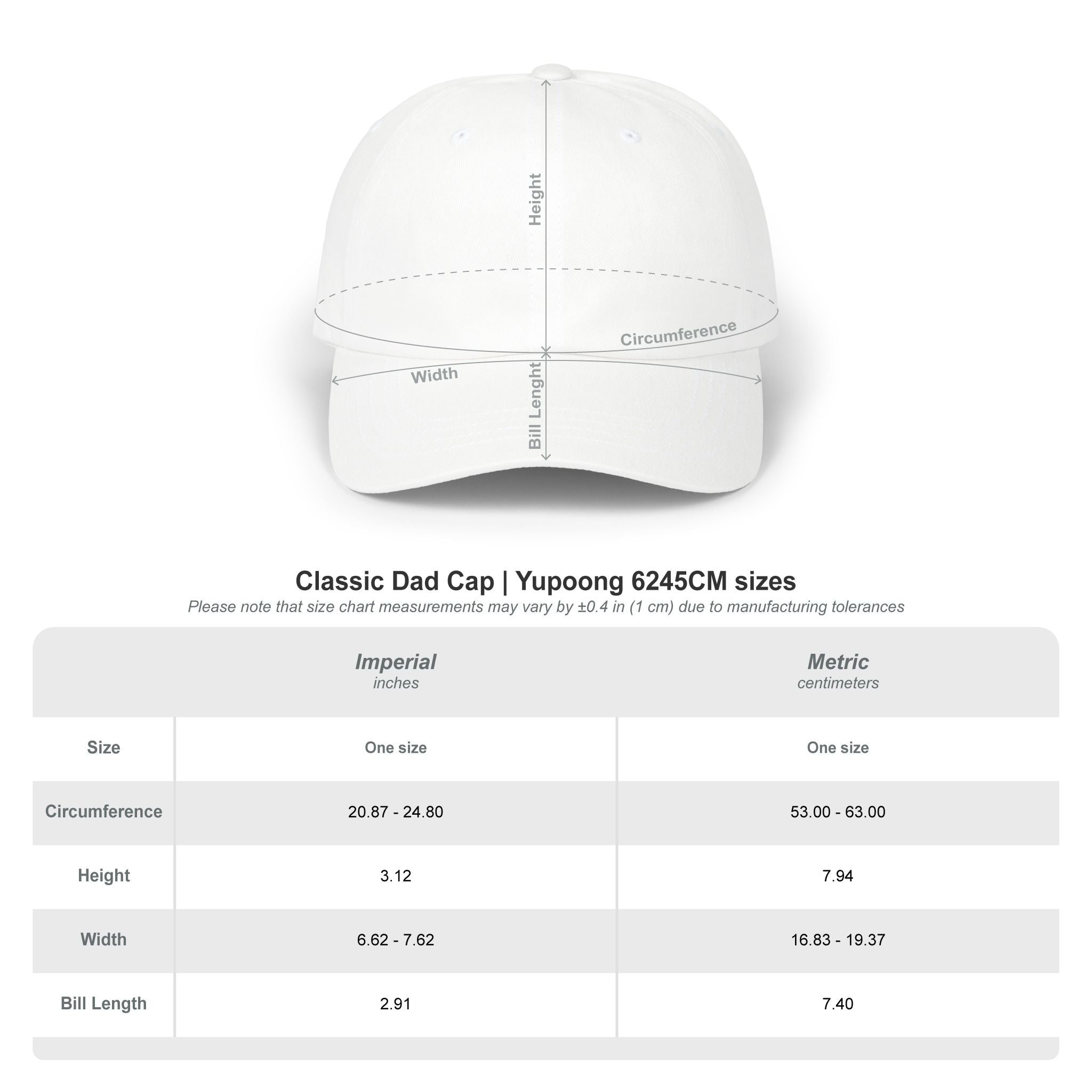 Customizable Stay Chunky Font Cap — Embroidered Baseball Hat