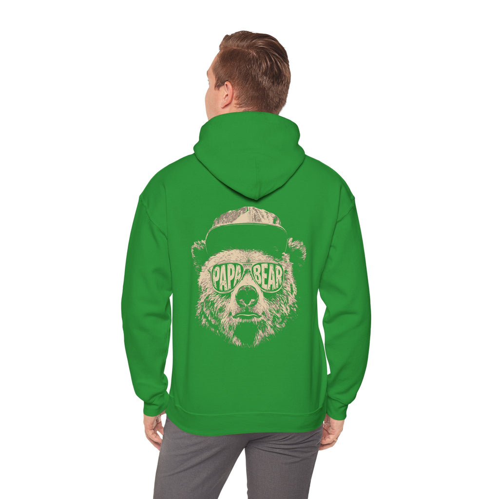 Papa Bear Hoodie — Customizable Back Graphic Father’s Day Sweatshirt