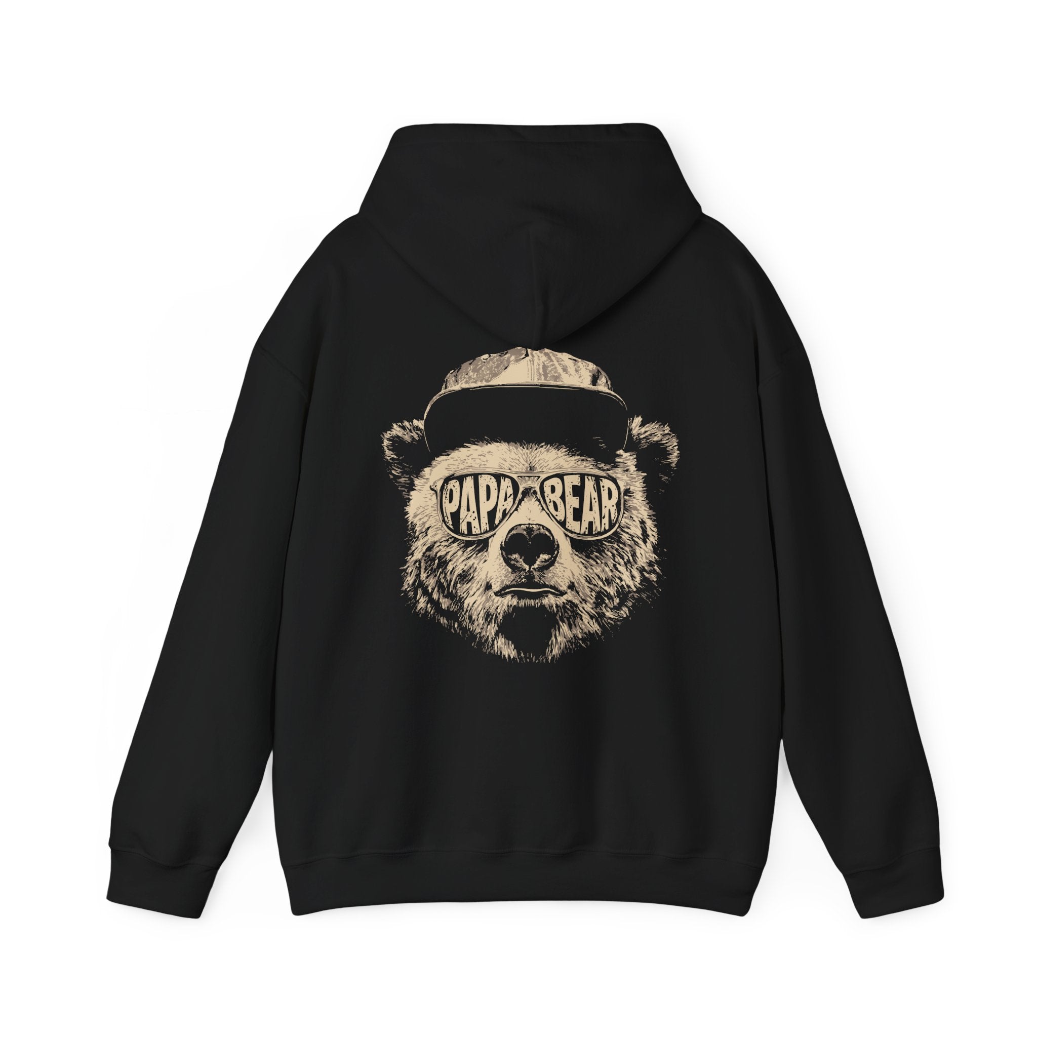 Papa Bear Hoodie — Customizable Back Graphic Father’s Day Sweatshirt