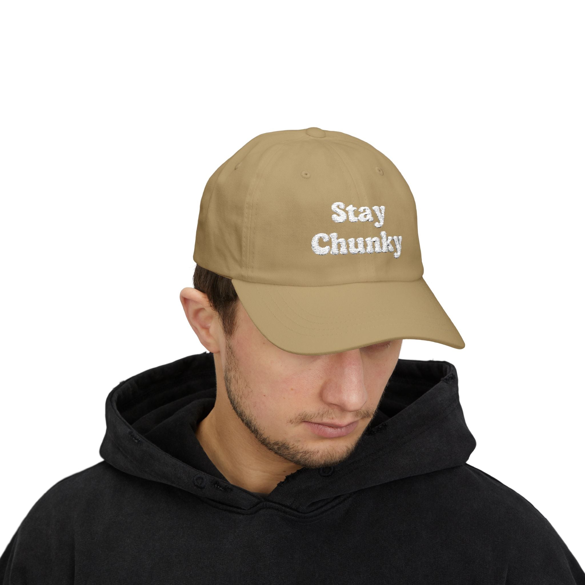 Customizable Stay Chunky Font Cap — Embroidered Baseball Hat