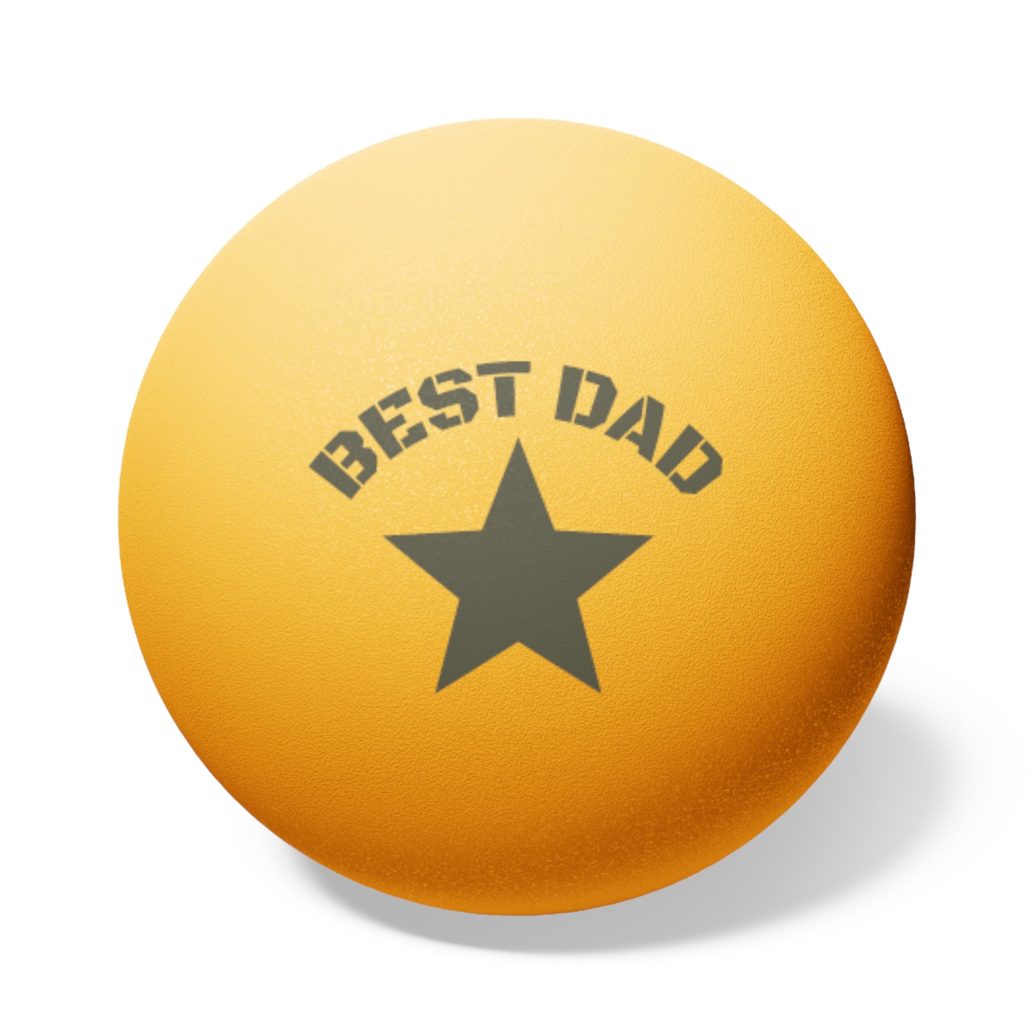 BEST DAD Ping Pong Balls — 6-Pack Novelty Father's Day Game Set