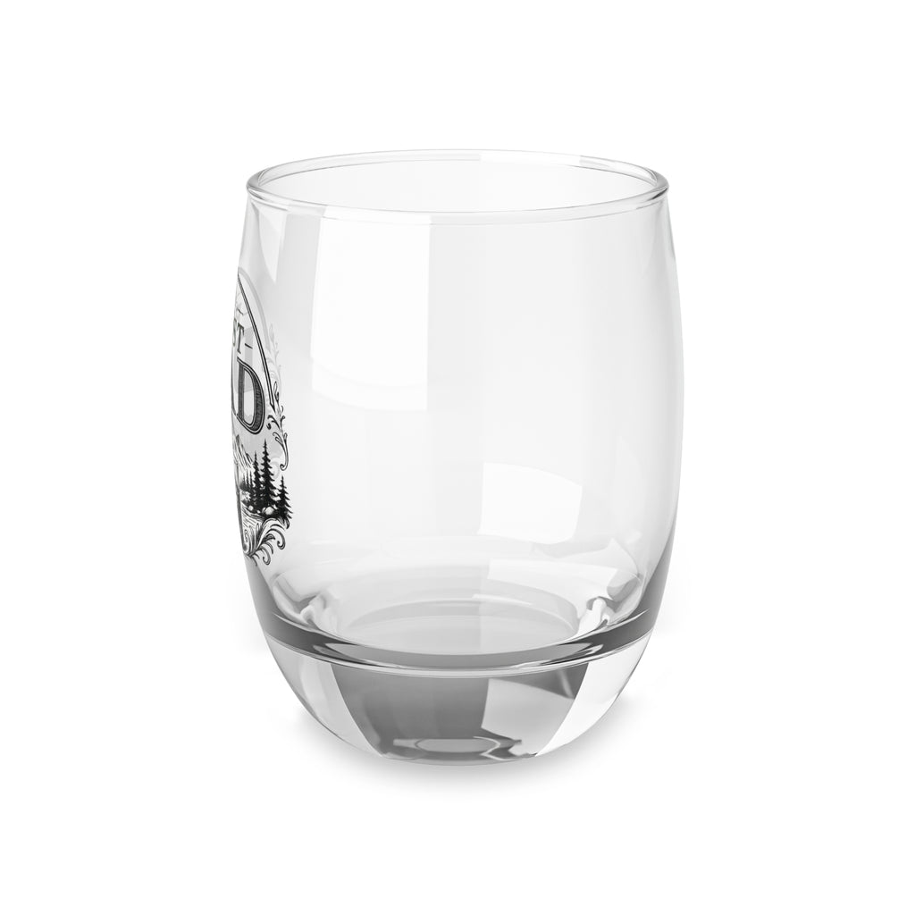 Best Dad Whiskey Glass – Rustic Camping Whiskey Tumbler Gift for Father’s Day