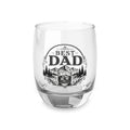 Best Dad Whiskey Glass – Rustic Camping Whiskey Tumbler Gift for Father’s Day