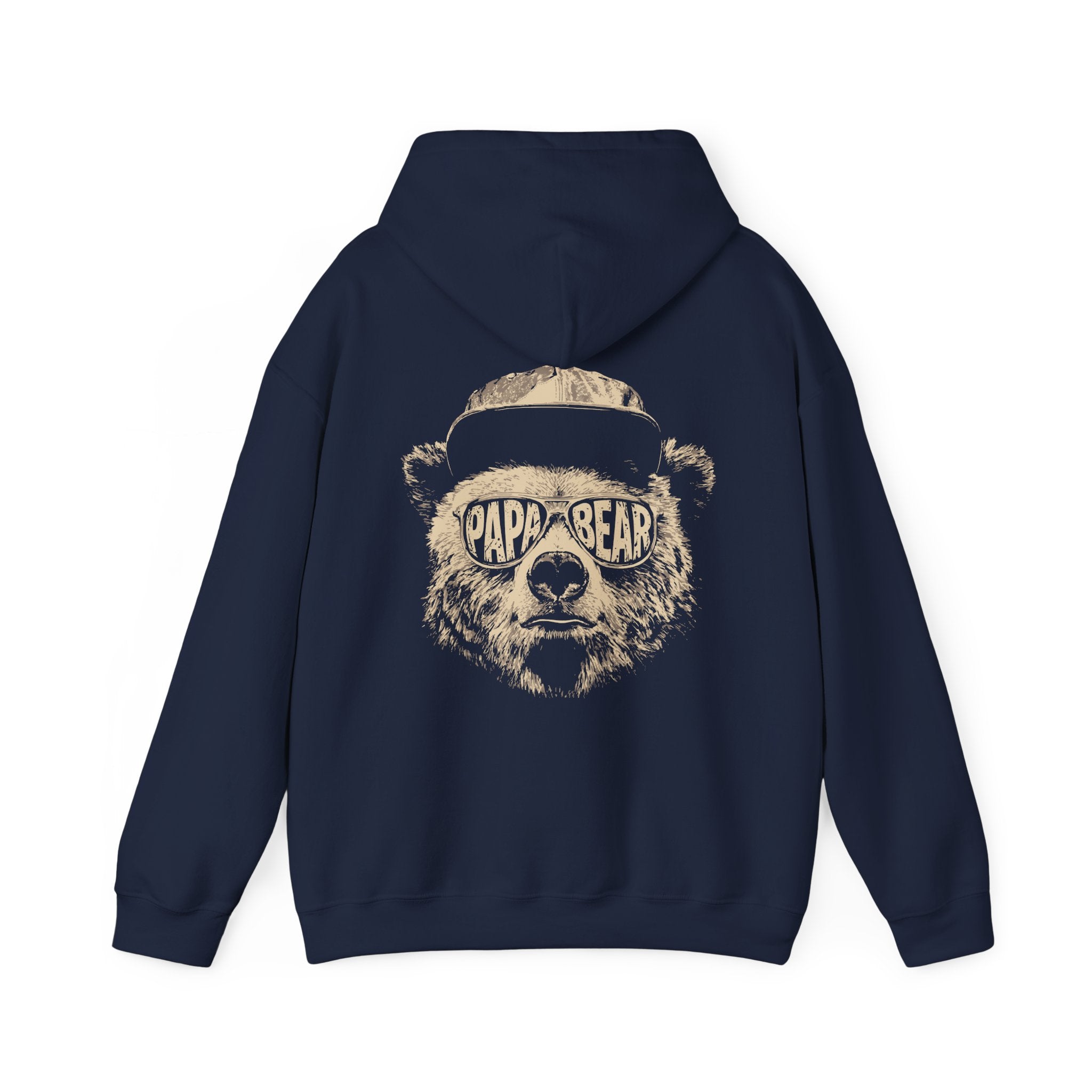 Papa Bear Hoodie — Customizable Back Graphic Father’s Day Sweatshirt