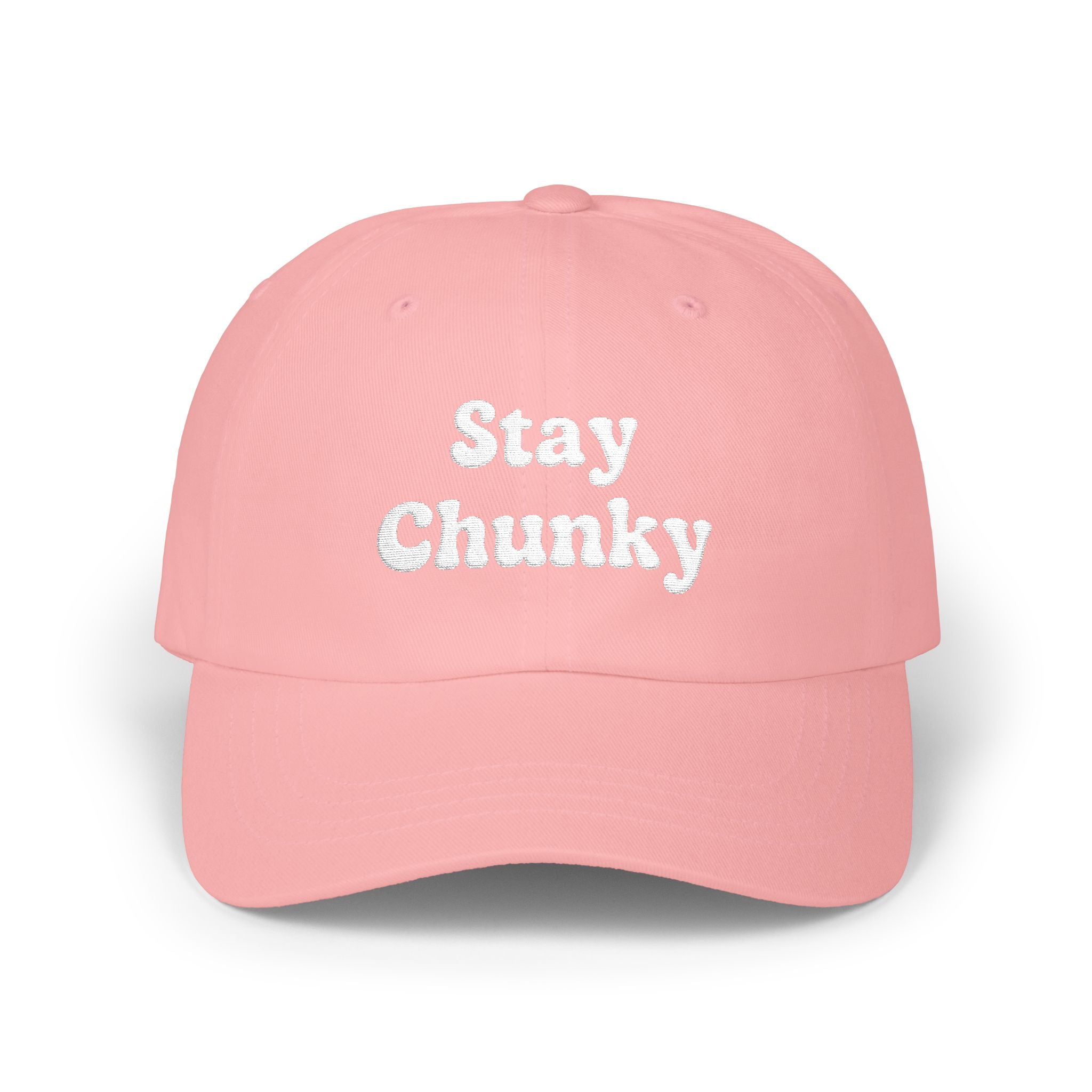 Customizable Stay Chunky Font Cap — Embroidered Baseball Hat
