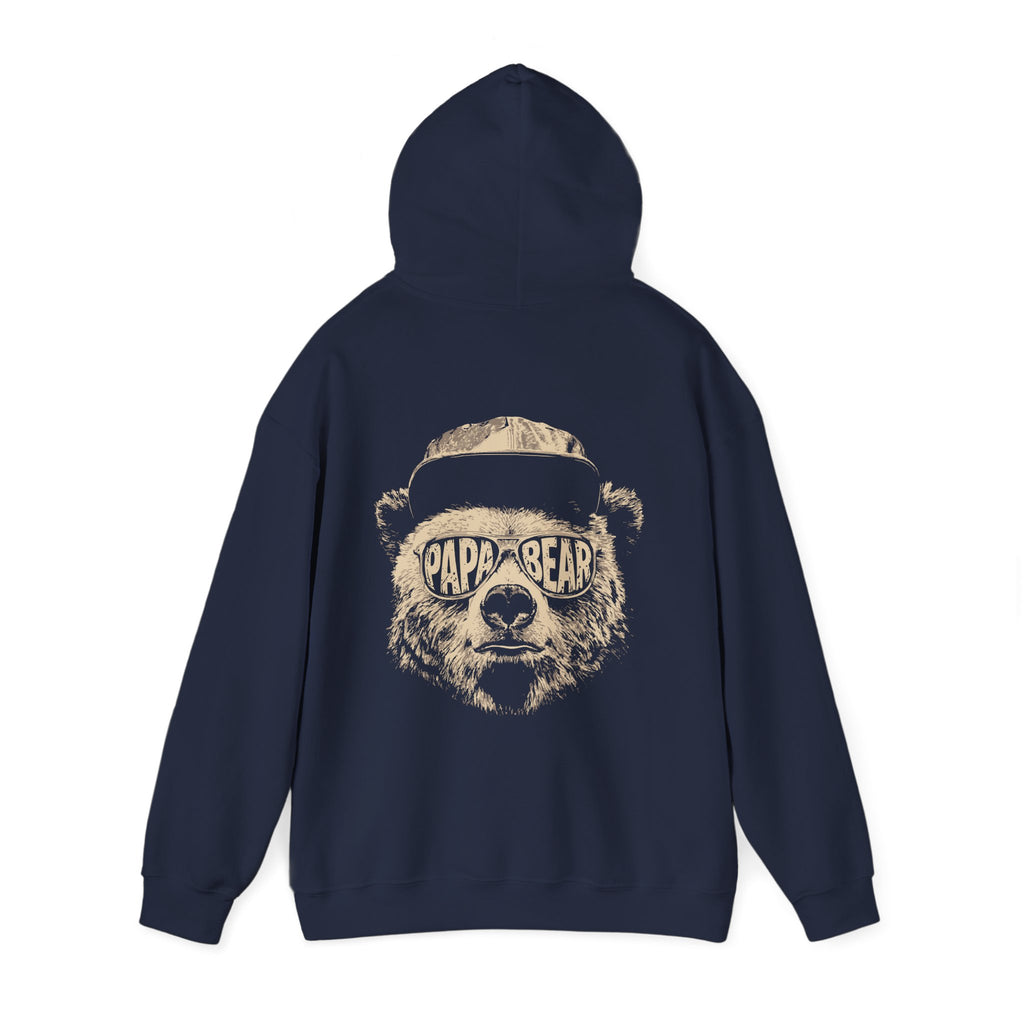 Papa Bear Hoodie — Customizable Back Graphic Father’s Day Sweatshirt