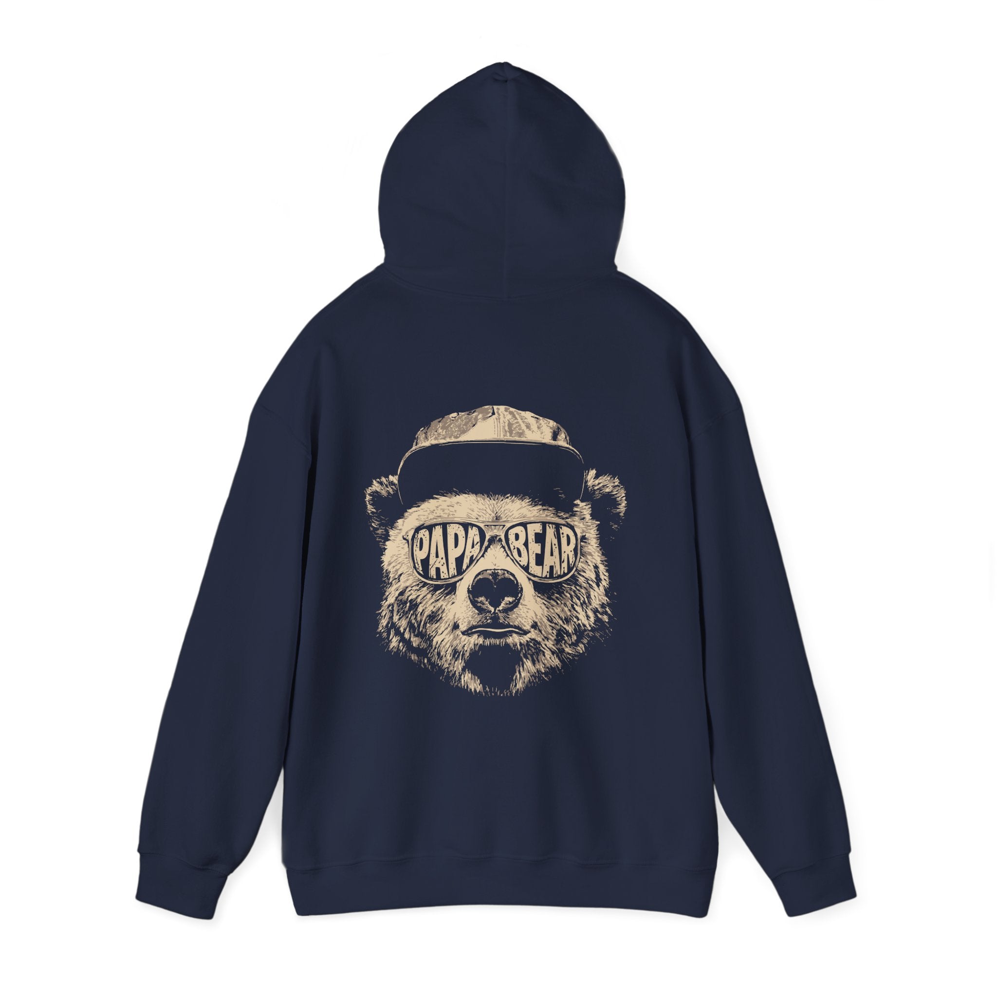 Papa Bear Hoodie — Customizable Back Graphic Father’s Day Sweatshirt