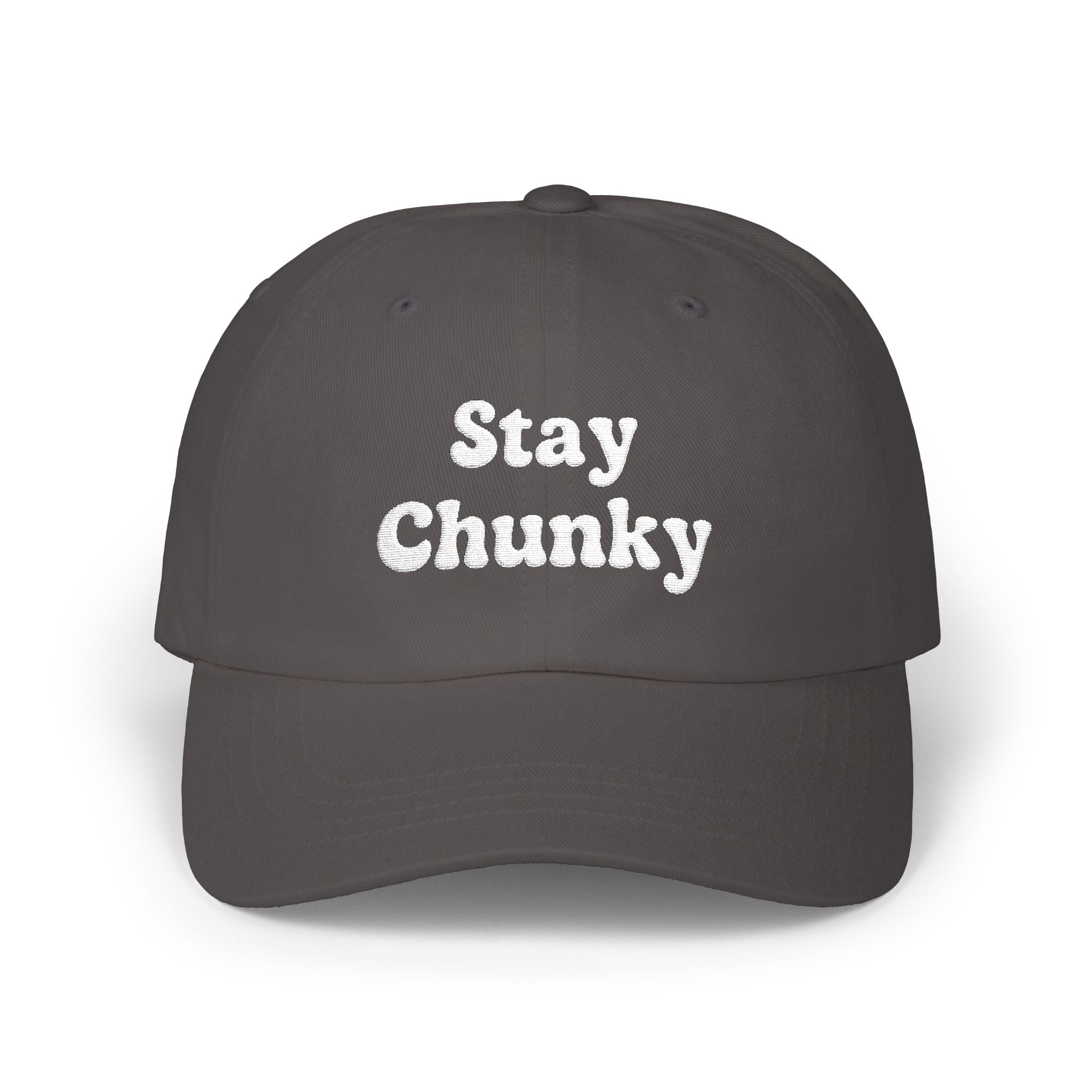 Customizable Stay Chunky Font Cap — Embroidered Baseball Hat
