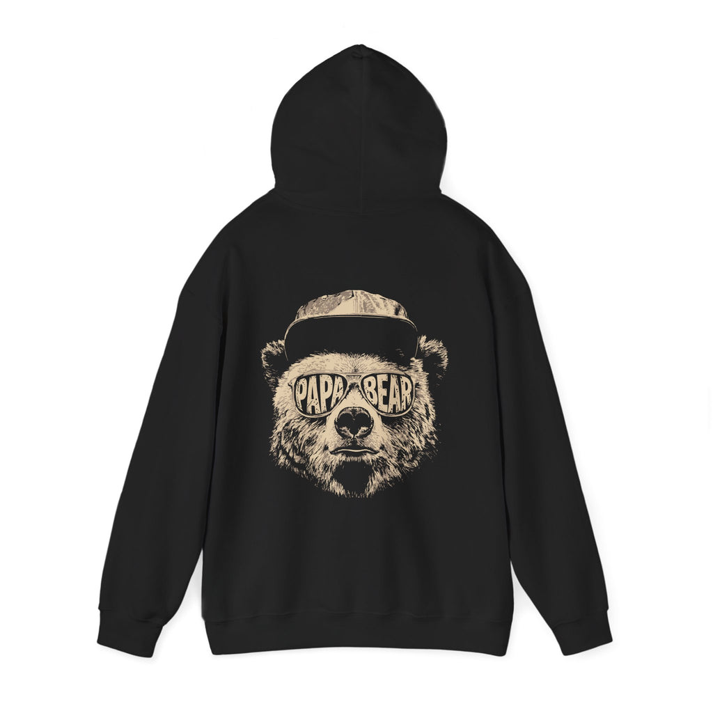 Papa Bear Hoodie — Customizable Back Graphic Father’s Day Sweatshirt