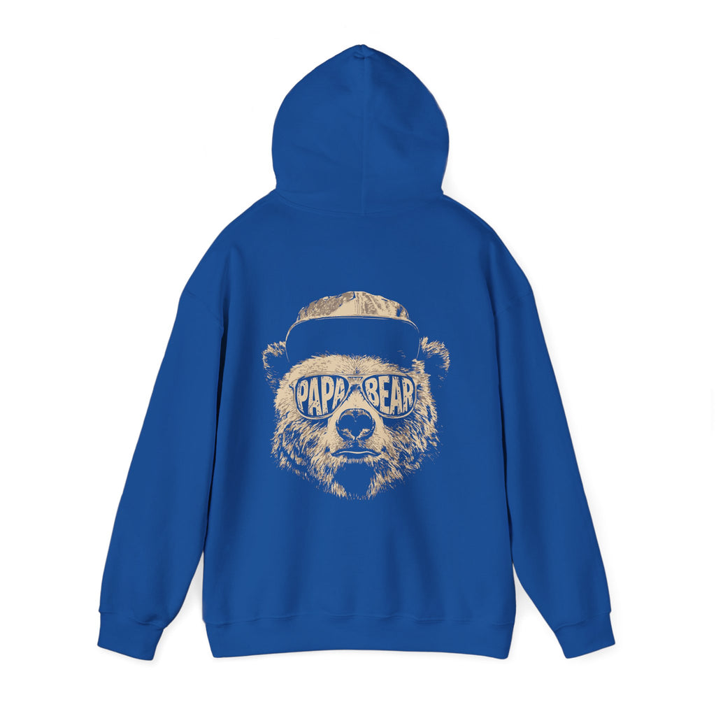 Papa Bear Hoodie — Customizable Back Graphic Father’s Day Sweatshirt