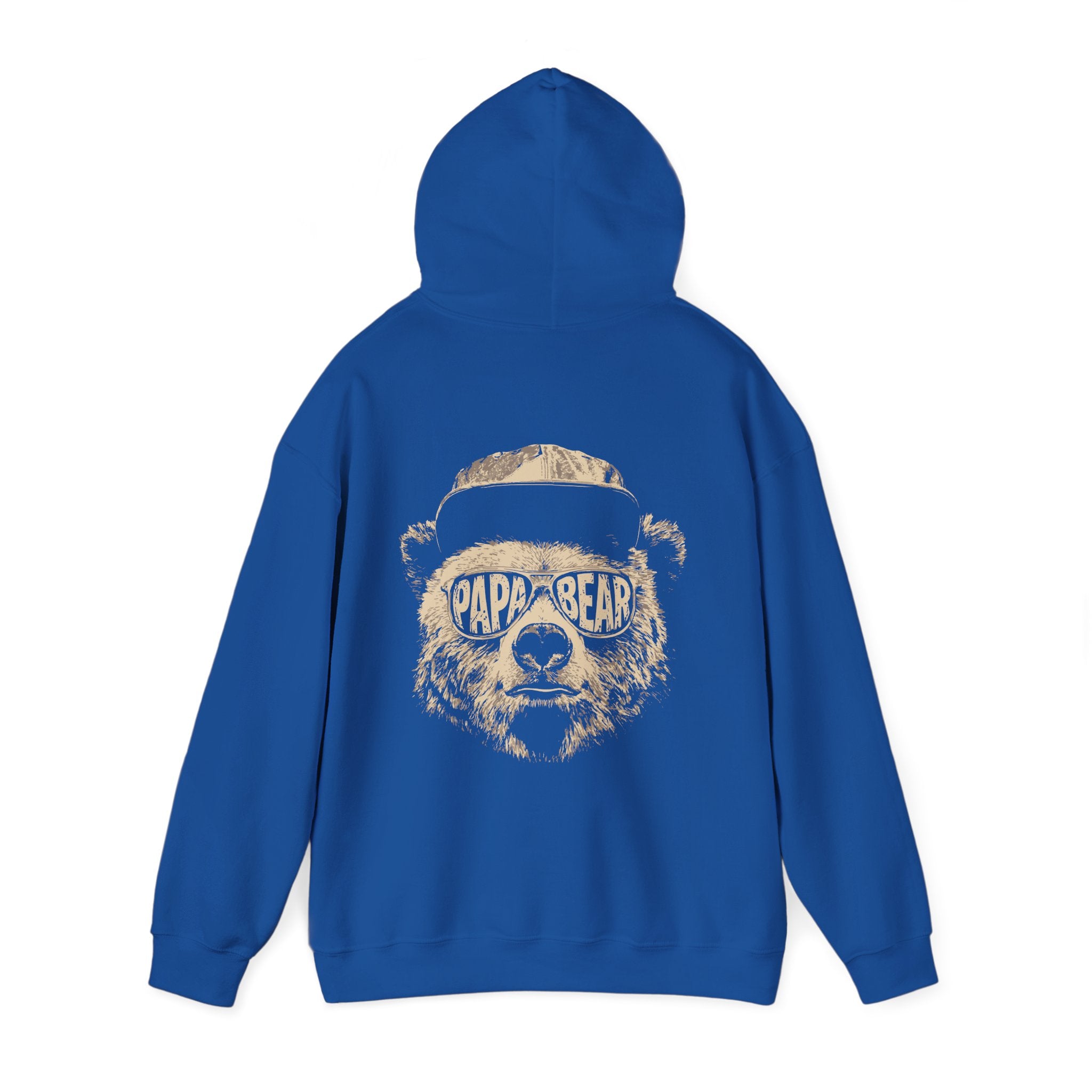 Papa Bear Hoodie — Customizable Back Graphic Father’s Day Sweatshirt