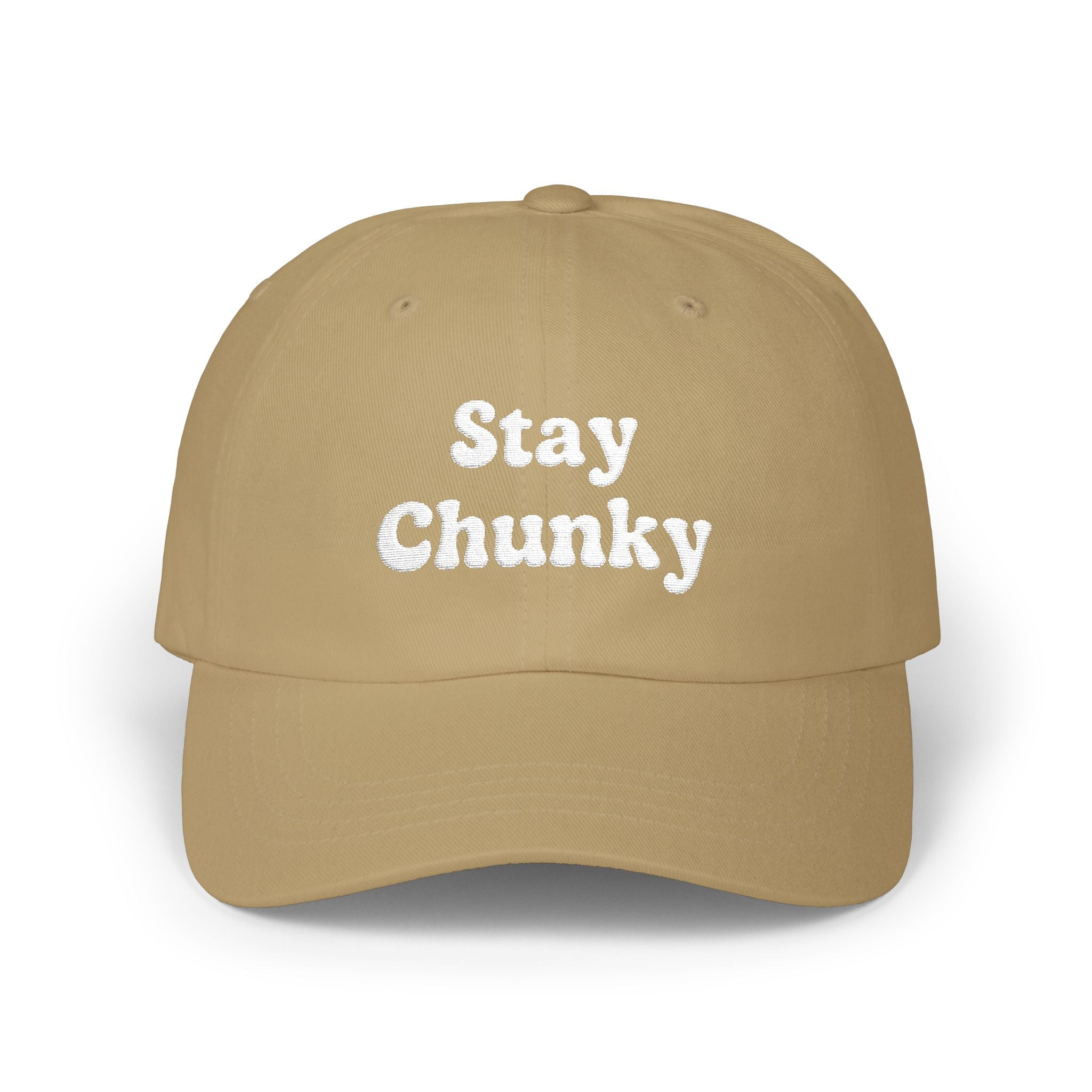 Customizable Stay Chunky Font Cap — Embroidered Baseball Hat