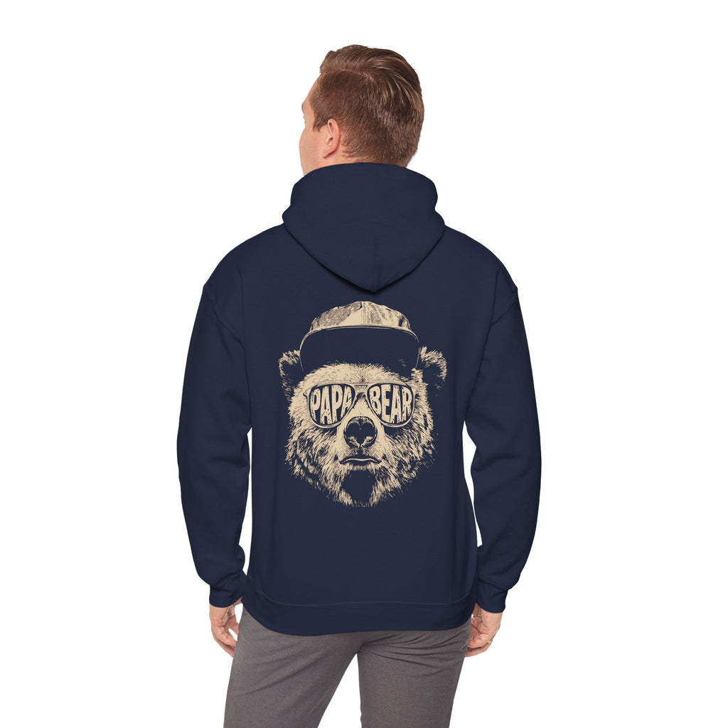 Papa Bear Hoodie — Customizable Back Graphic Father’s Day Sweatshirt