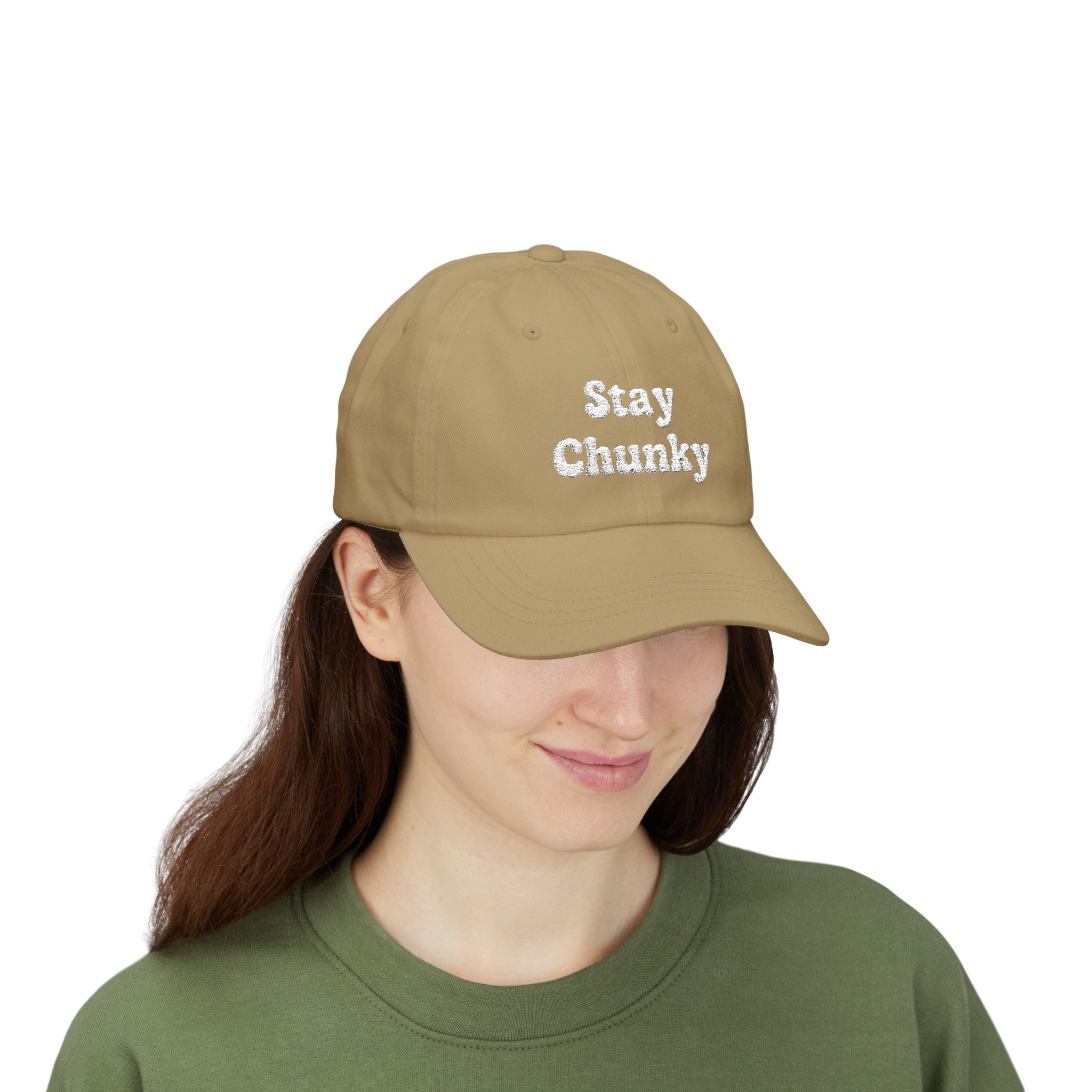 Customizable Stay Chunky Font Cap — Embroidered Baseball Hat
