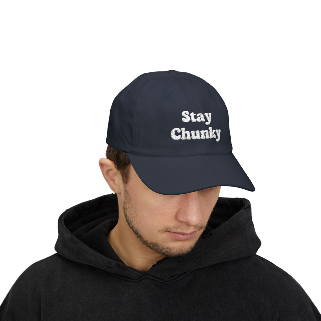Customizable Stay Chunky Font Cap — Embroidered Baseball Hat