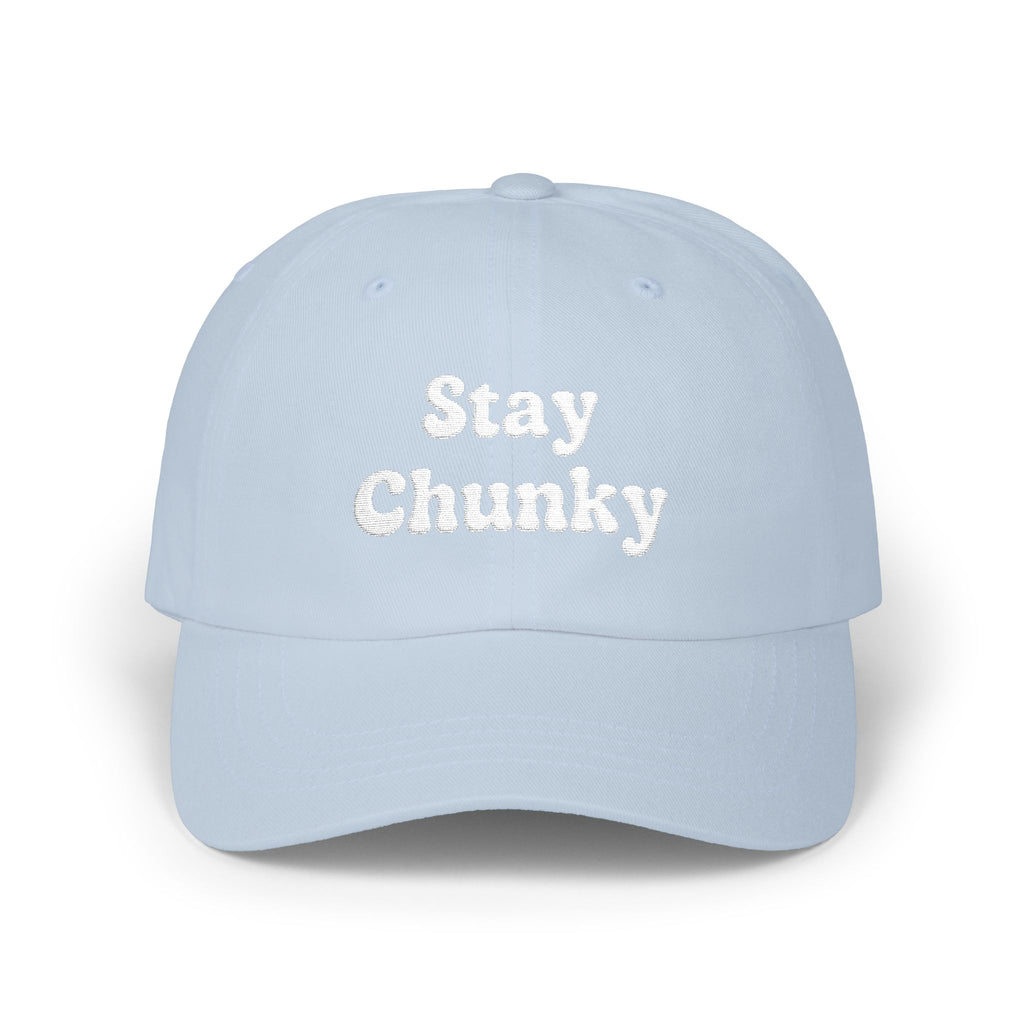 Customizable Stay Chunky Font Cap — Embroidered Baseball Hat