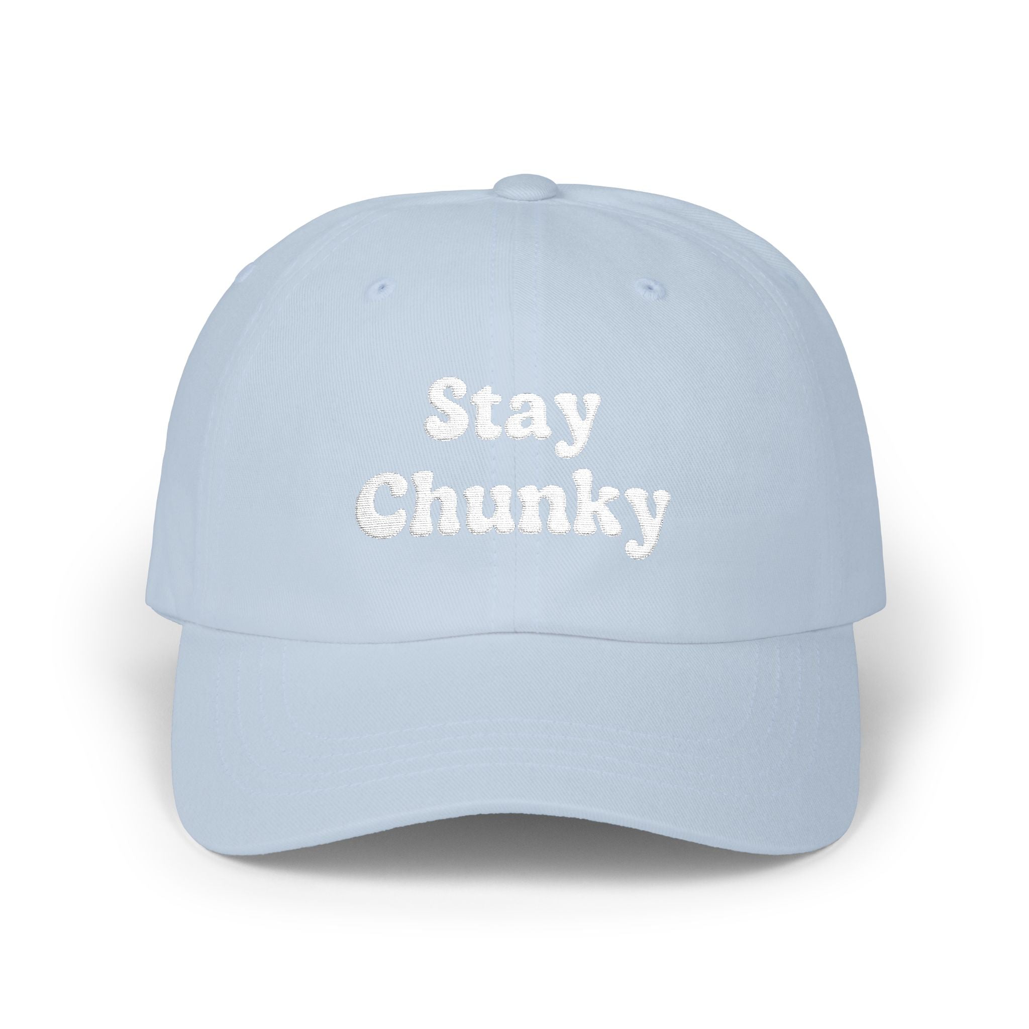 Customizable Stay Chunky Font Cap — Embroidered Baseball Hat