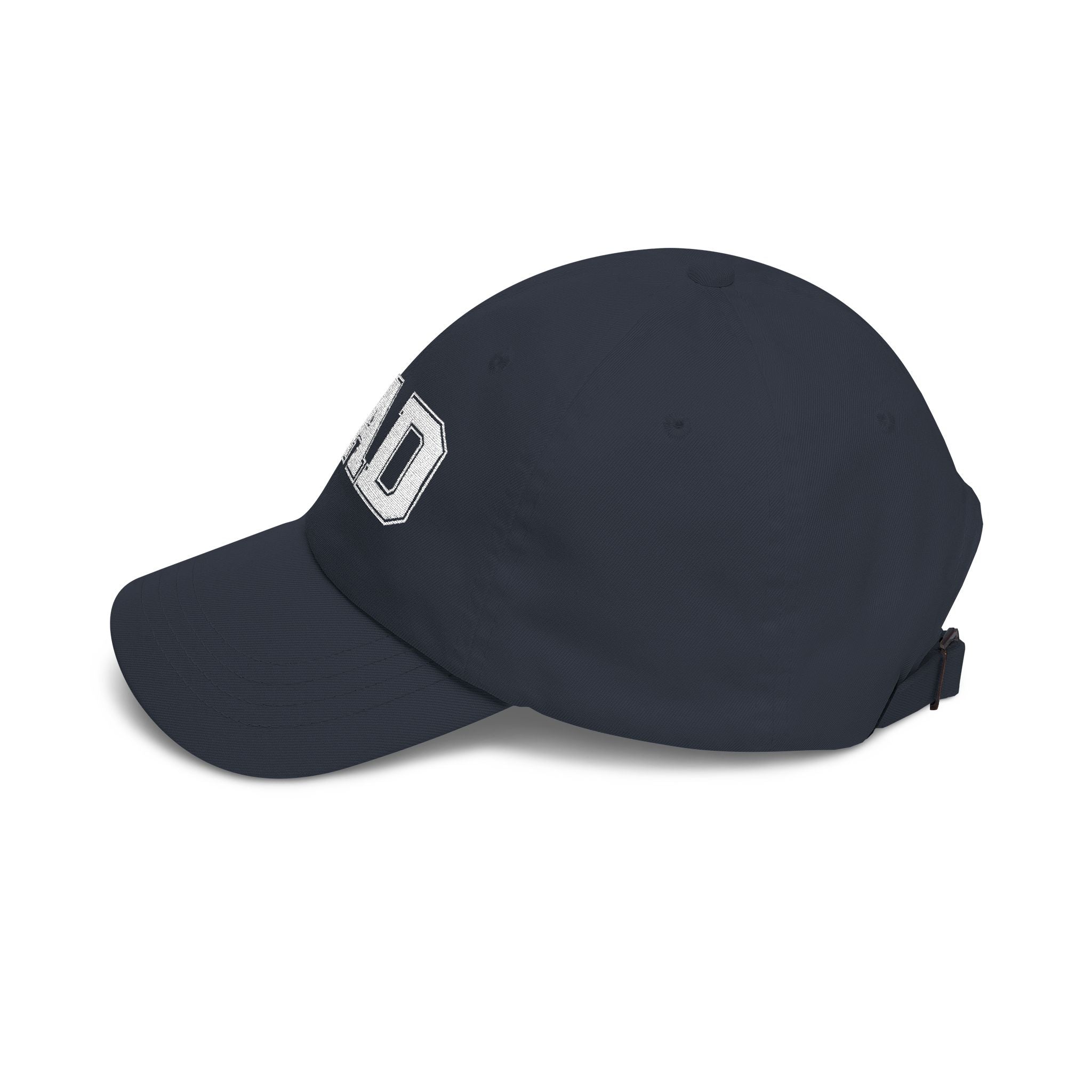 Customizable Varsity Font Cap — Embroidered Baseball Hat
