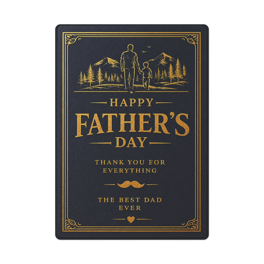 Father & Son Mountain Father's Day Poker Cards