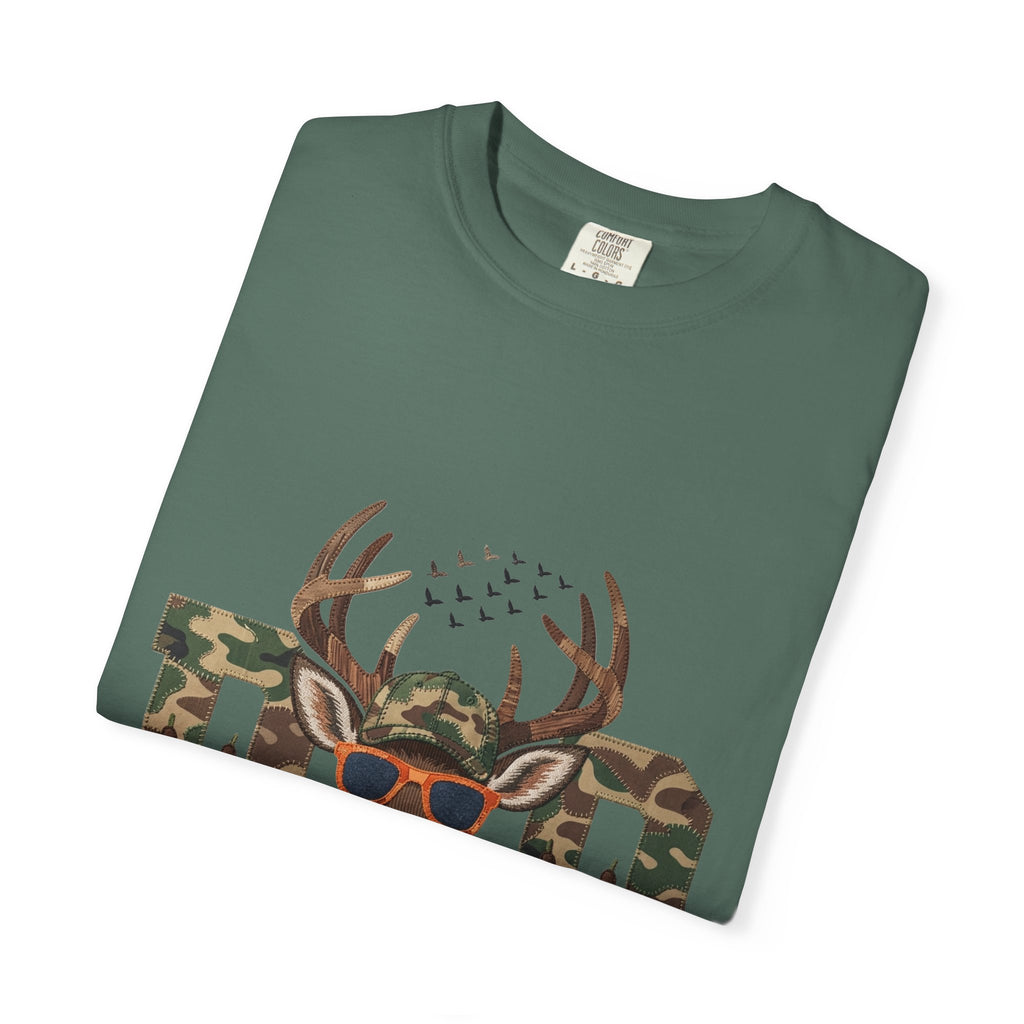 Dad Camo Deer 100% Cotton Premium T-Shirt — 'Cool Buck' Graphic Tee for Fathers & Hunters