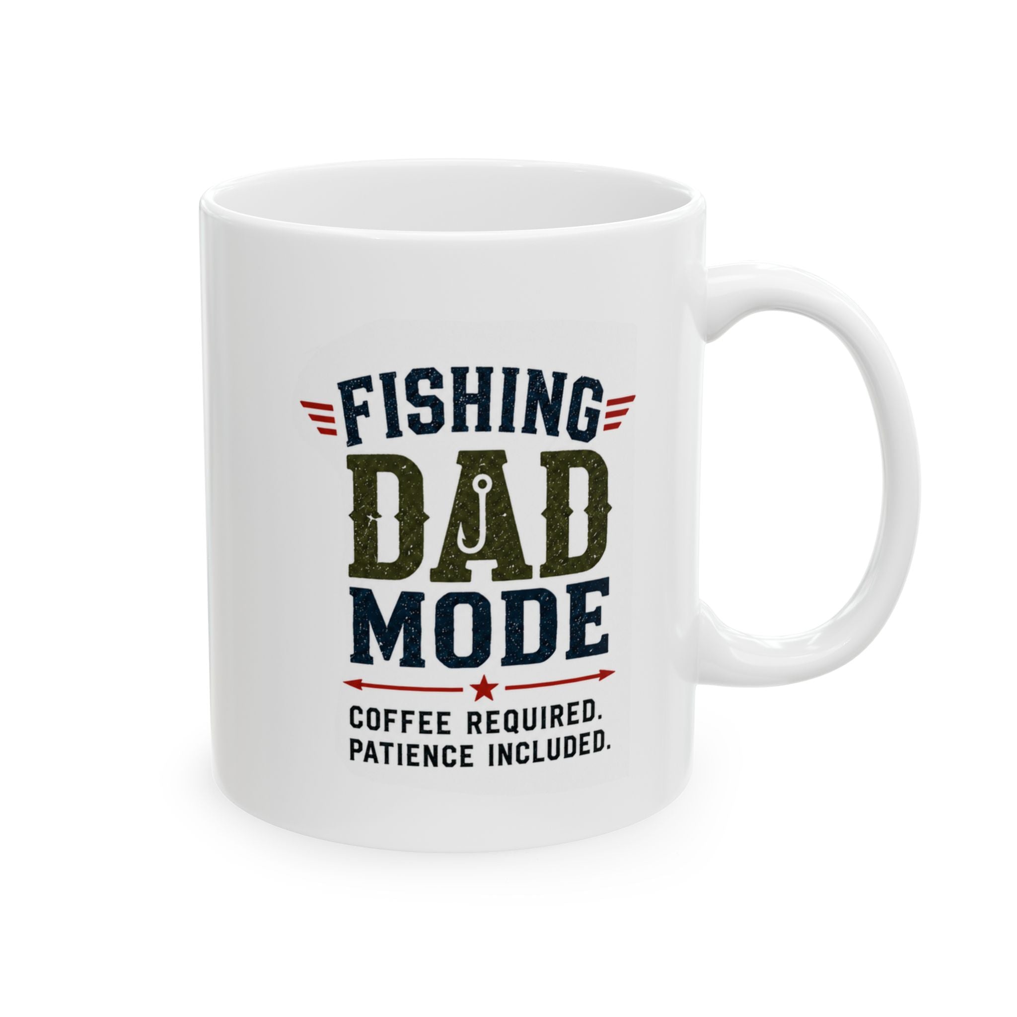 Fishing Dad Mode Ceramic Mug — Fishing Dad Coffee Mug (11oz/15oz) — Father's Day Gift