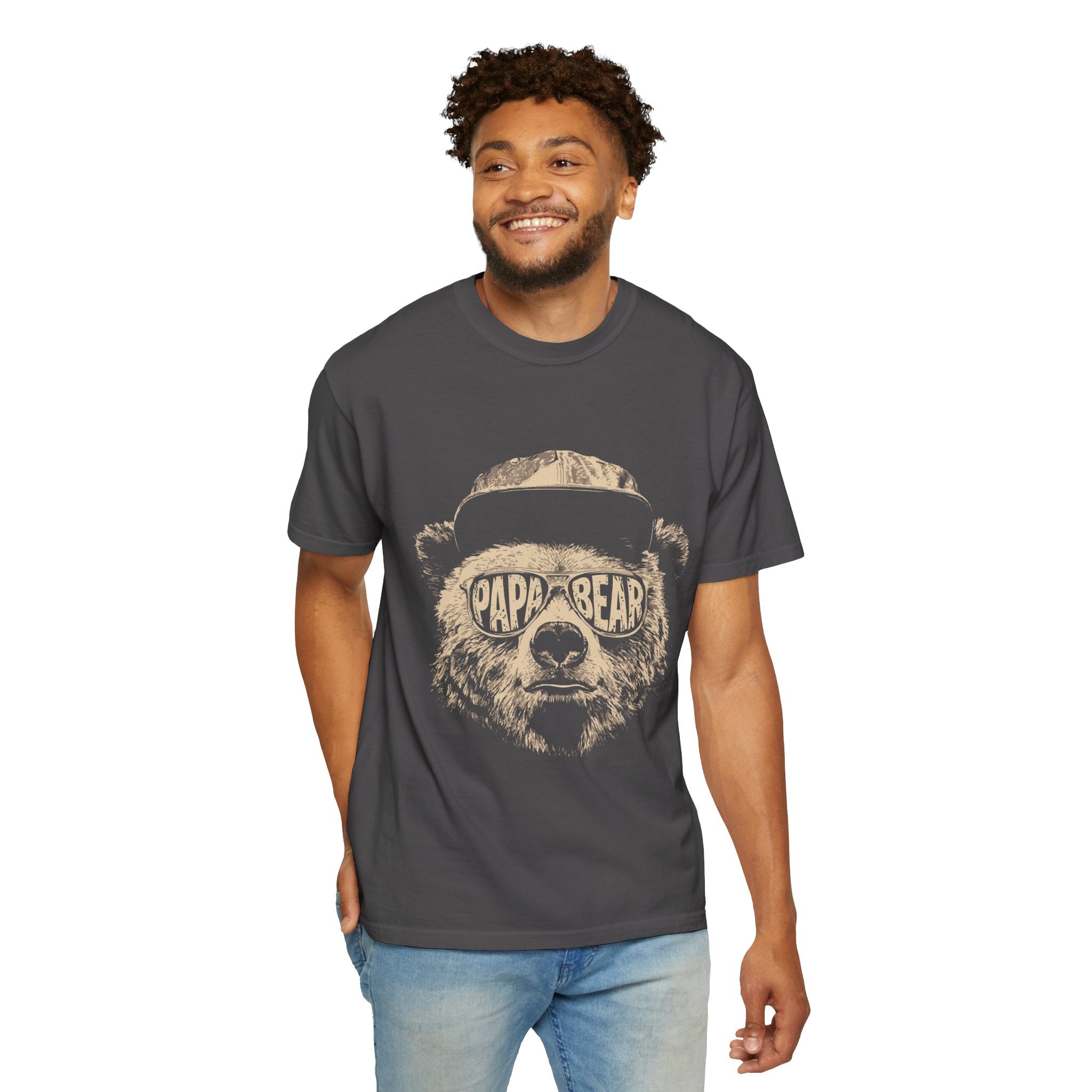 Papa Bear Graphic T-Shirt — Premium 100% Cotton