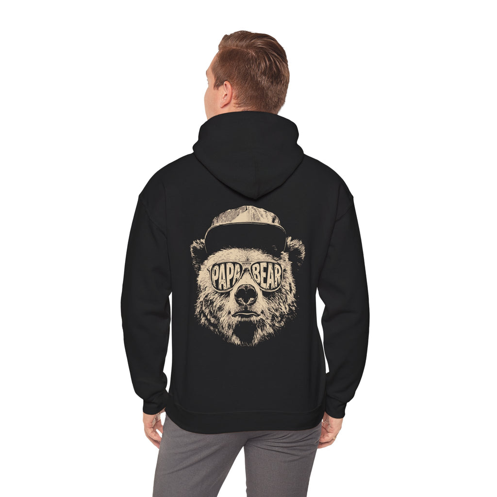 Papa Bear Hoodie — Customizable Back Graphic Father’s Day Sweatshirt
