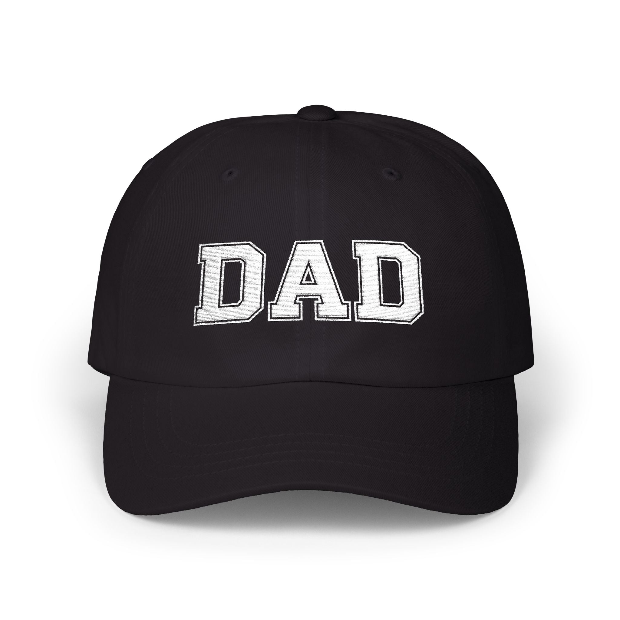 Customizable Varsity Font Cap — Embroidered Baseball Hat