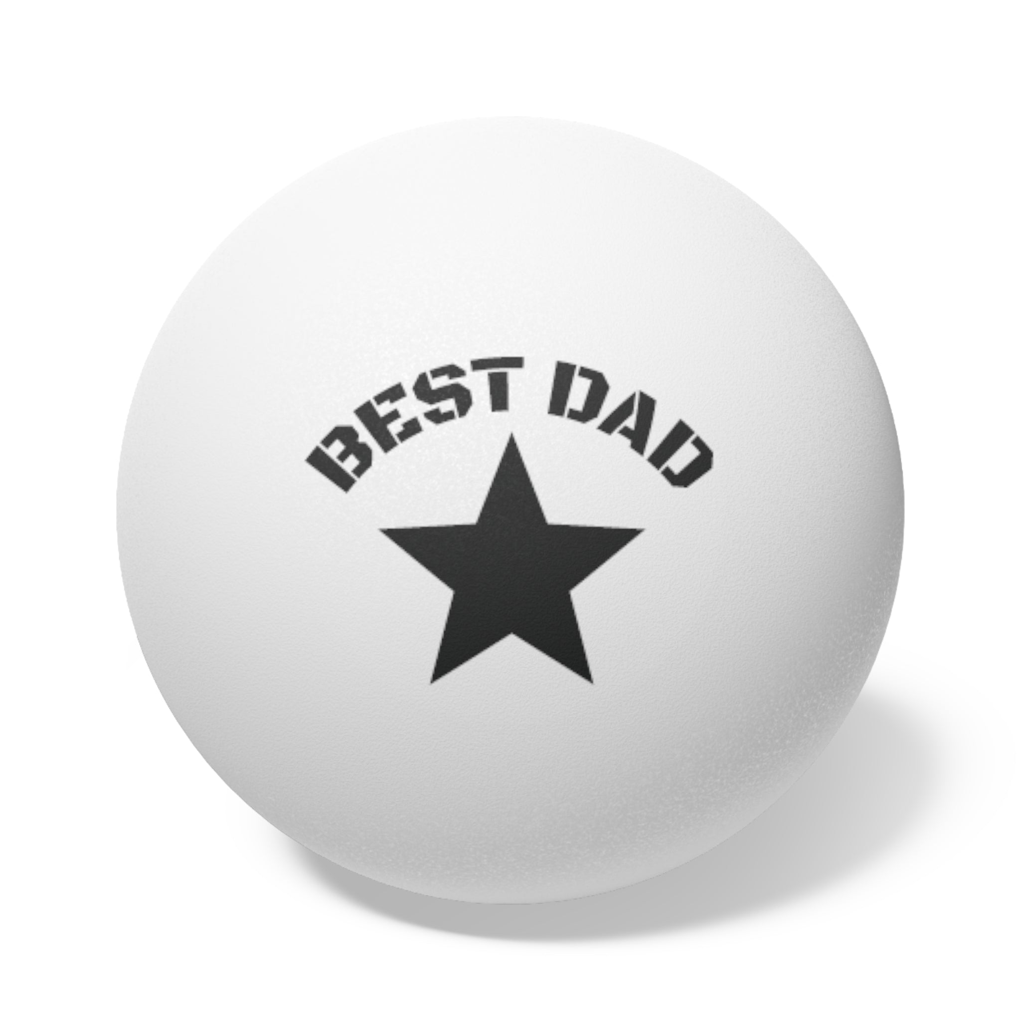 BEST DAD Ping Pong Balls — 6-Pack Novelty Father's Day Game Set