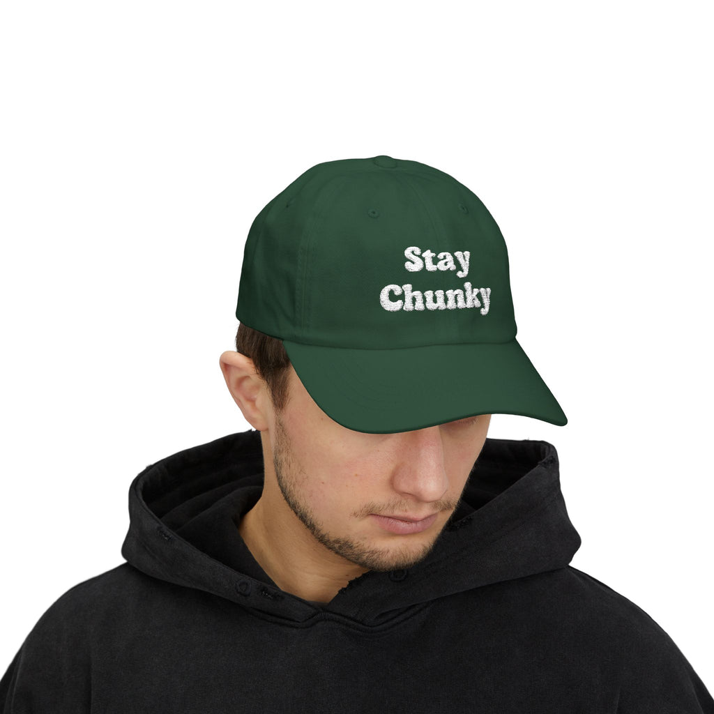 Customizable Stay Chunky Font Cap — Embroidered Baseball Hat