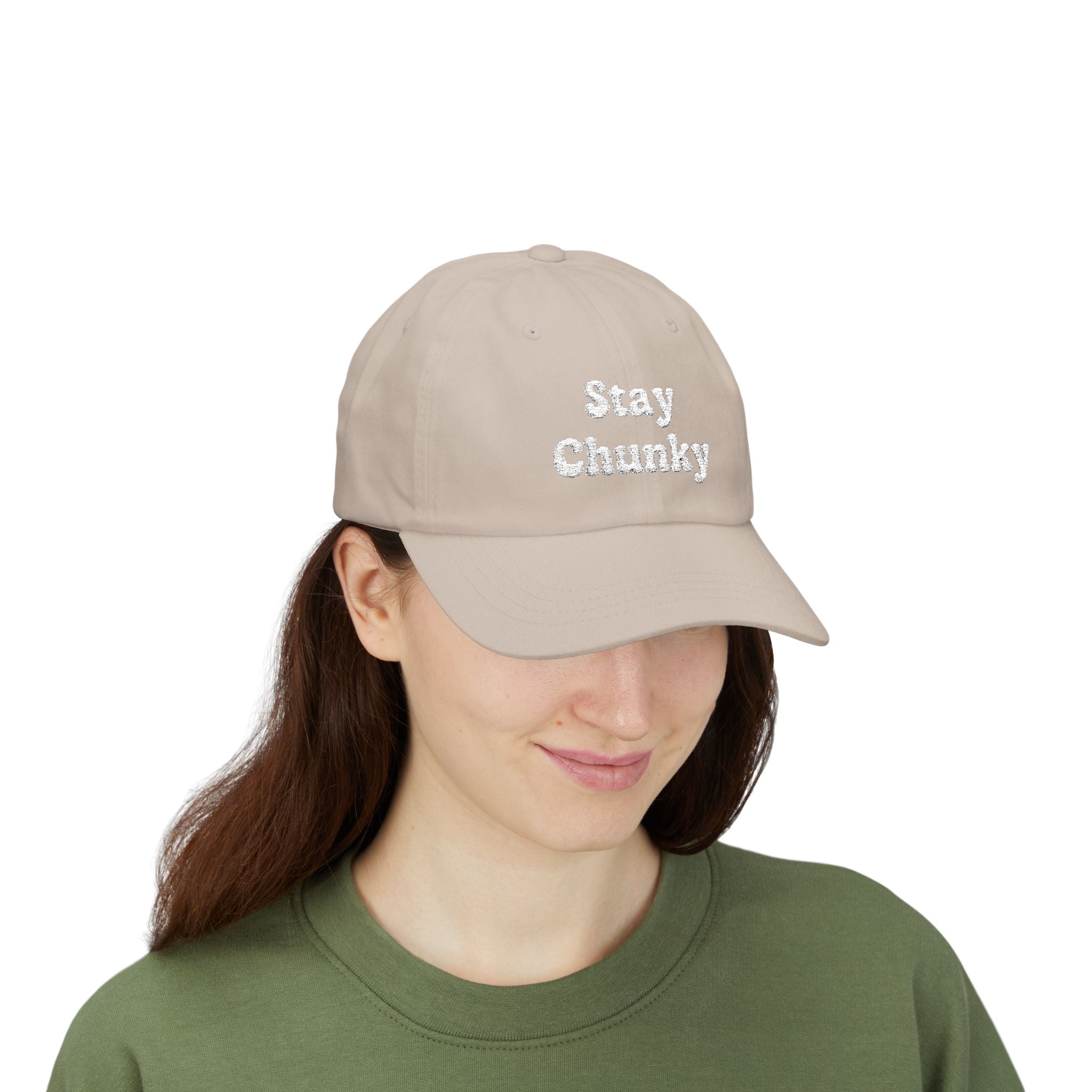 Customizable Stay Chunky Font Cap — Embroidered Baseball Hat