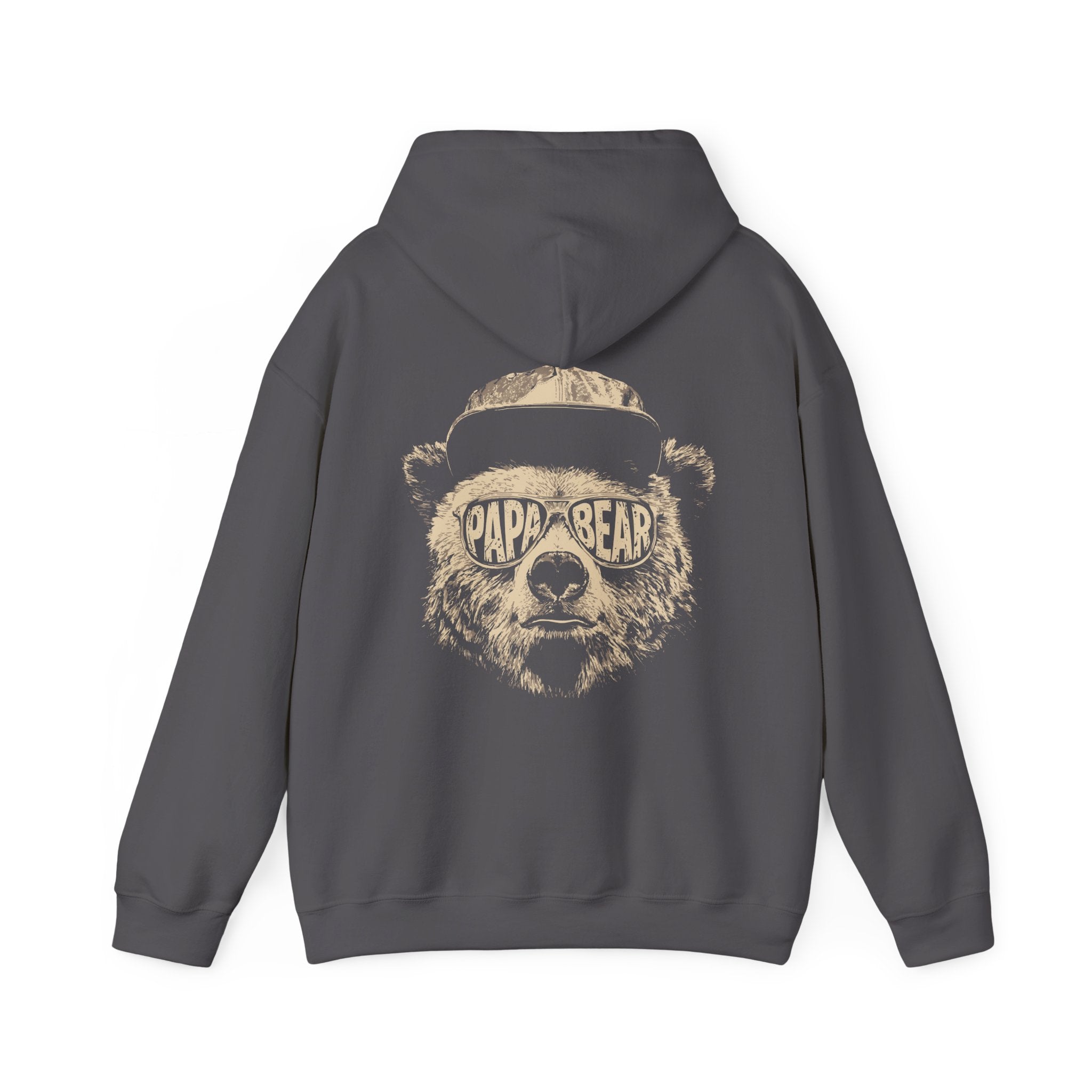 Papa Bear Hoodie — Customizable Back Graphic Father’s Day Sweatshirt