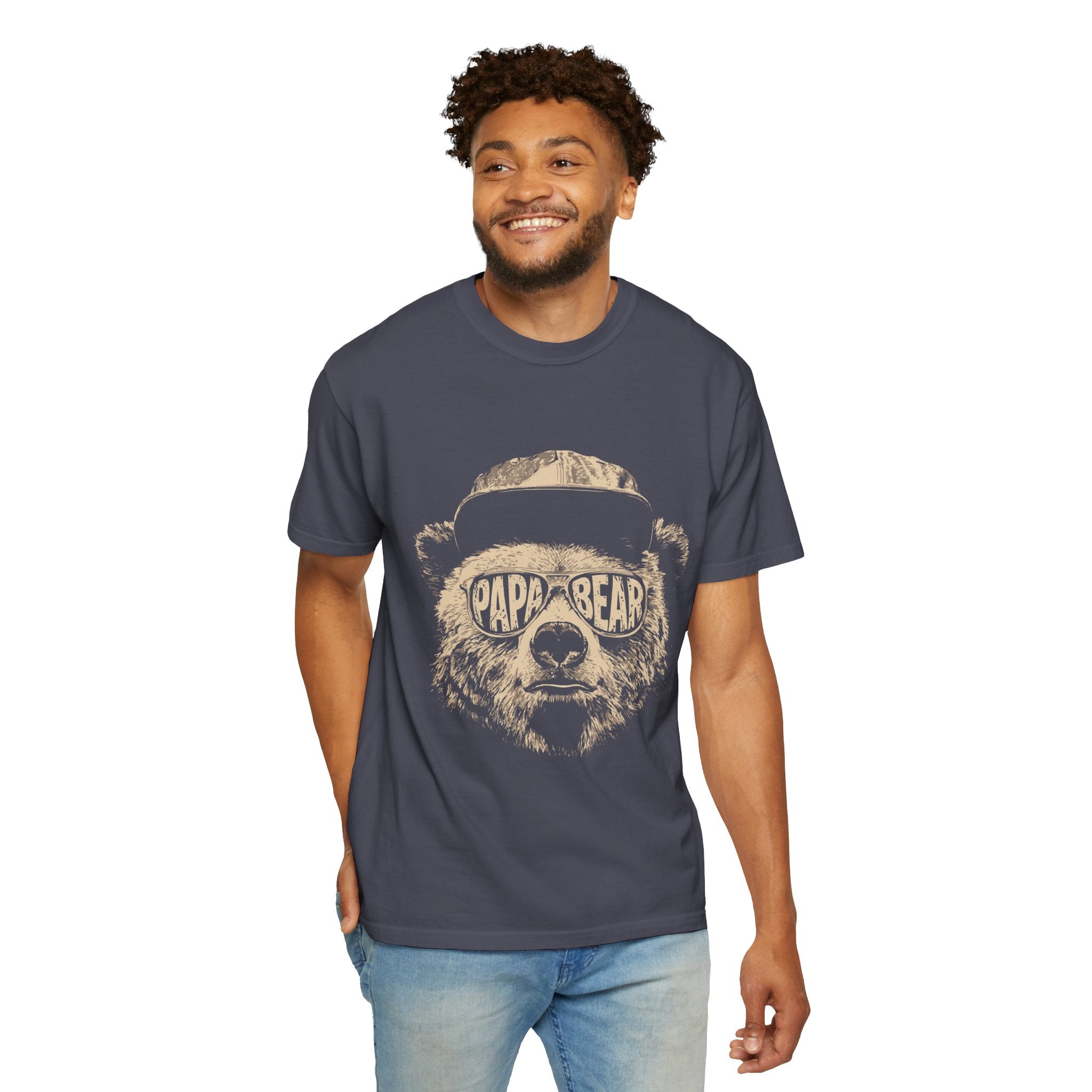 Papa Bear Graphic T-Shirt — Premium 100% Cotton