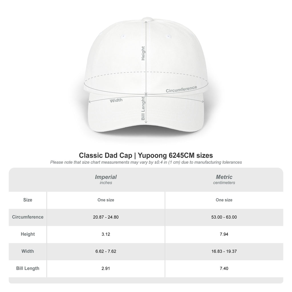 Customizable Stay Chunky Font Cap — Embroidered Baseball Hat