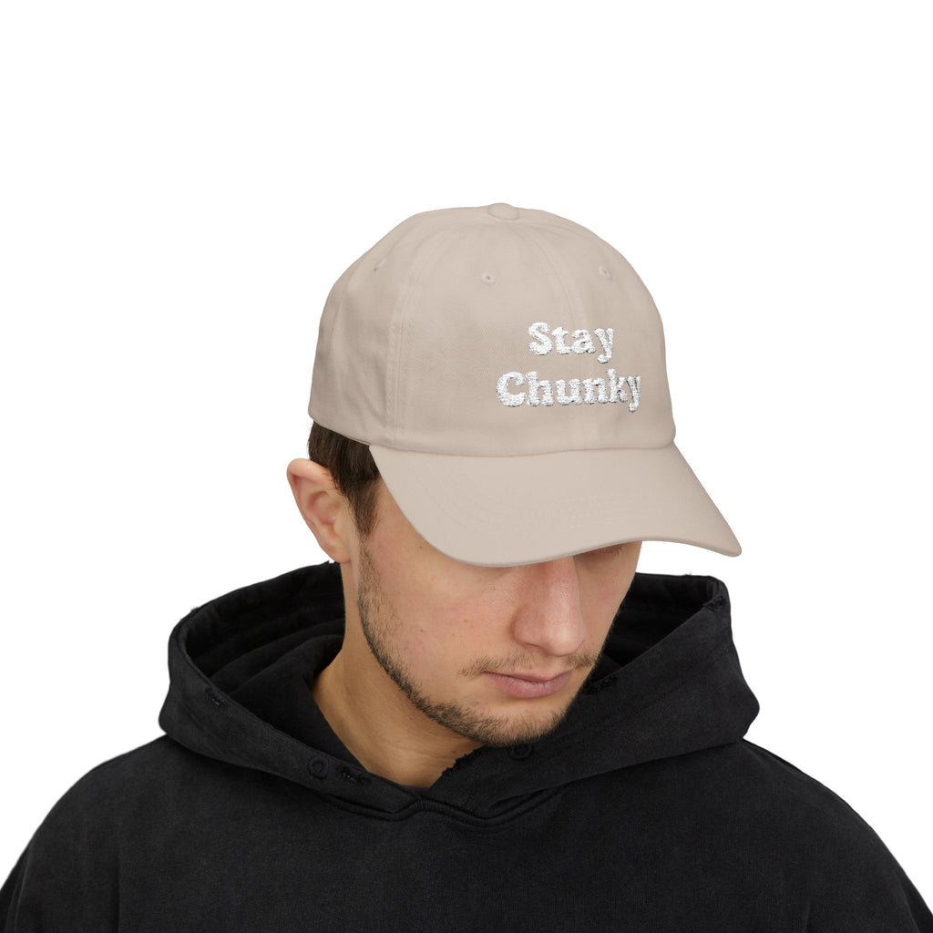 Customizable Stay Chunky Font Cap — Embroidered Baseball Hat
