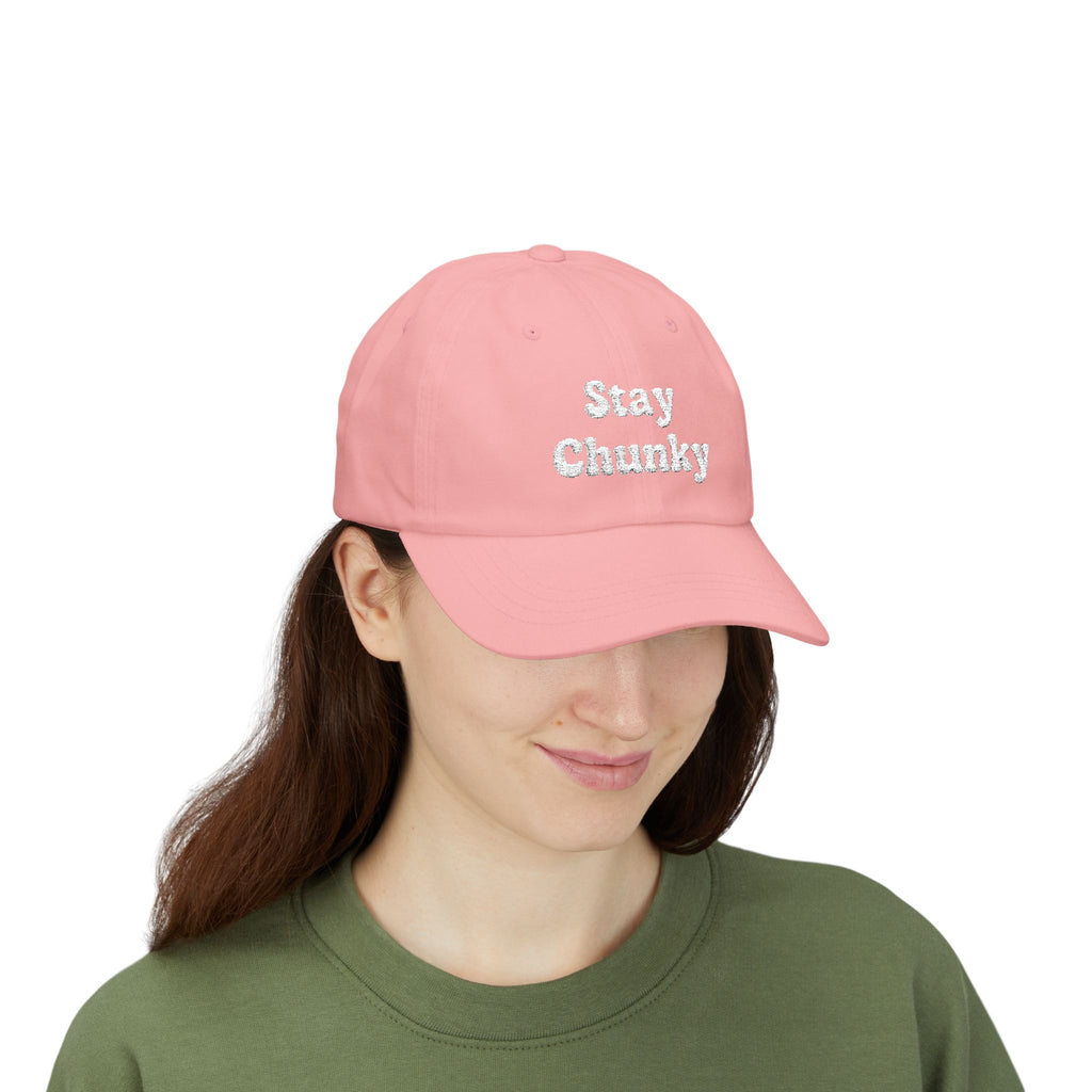 Customizable Stay Chunky Font Cap — Embroidered Baseball Hat