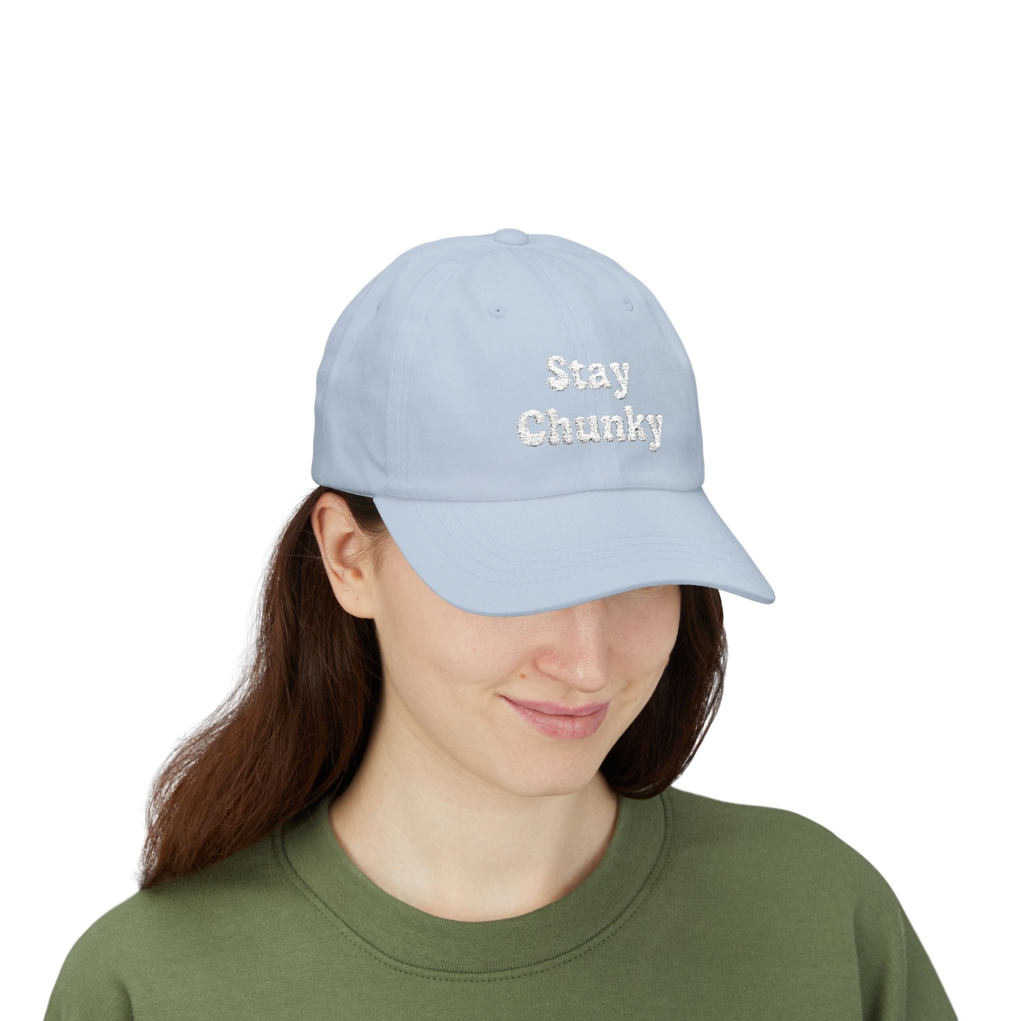 Customizable Stay Chunky Font Cap — Embroidered Baseball Hat