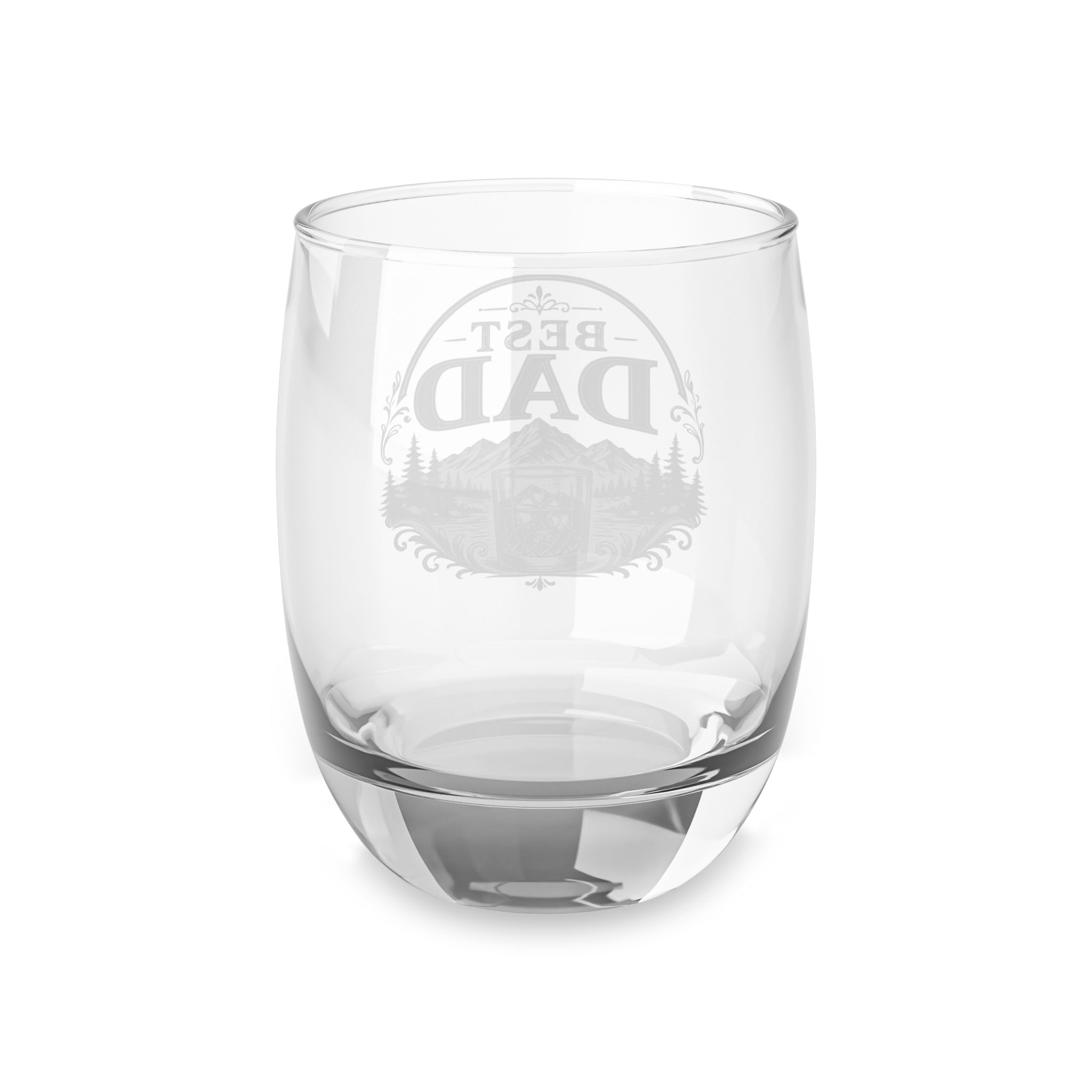 Best Dad Whiskey Glass – Rustic Camping Whiskey Tumbler Gift for Father’s Day